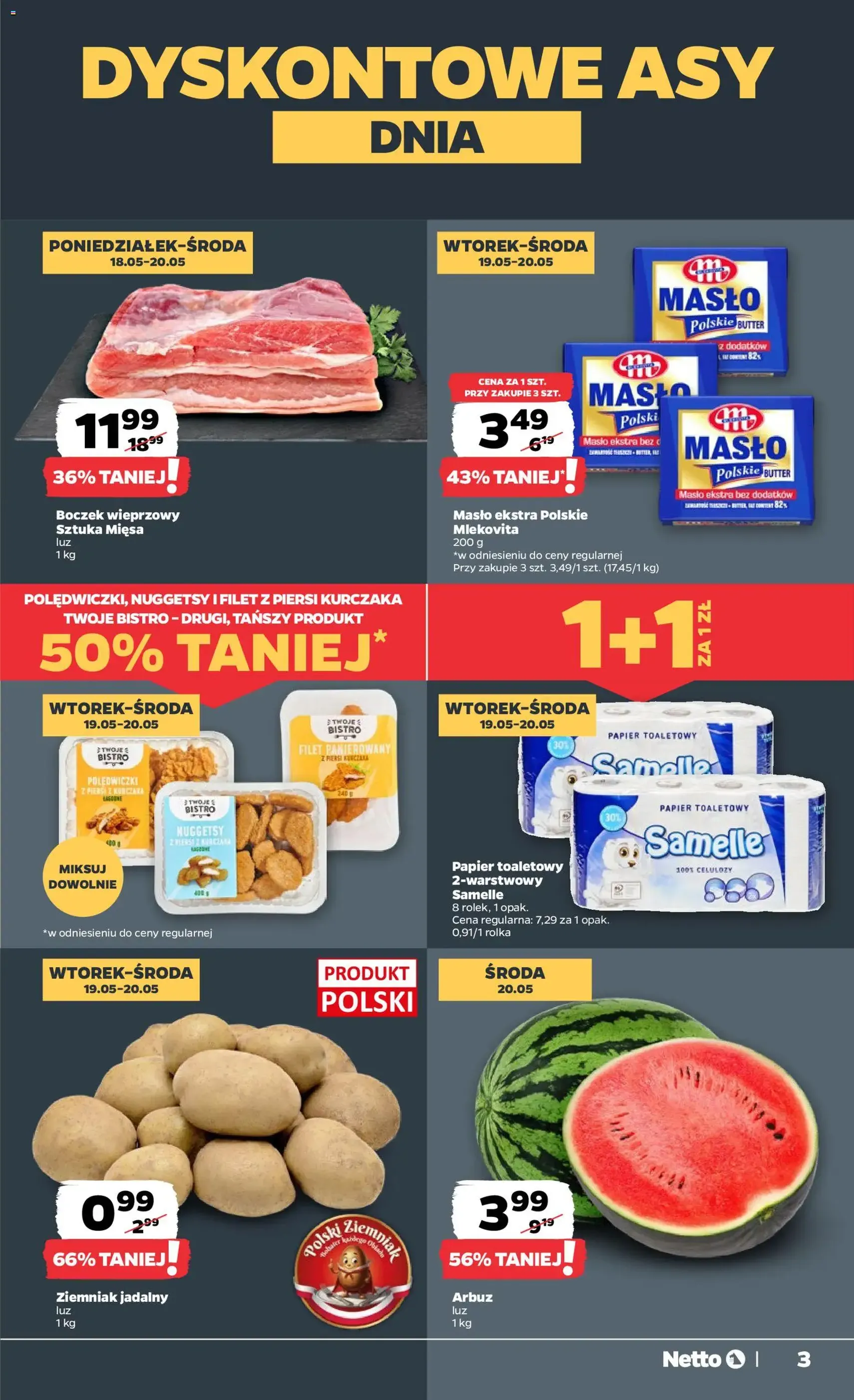 Netto gazetka od poniedziałku spożywcza - ważny gazetka od 18.05.2026 strona 3 z 38