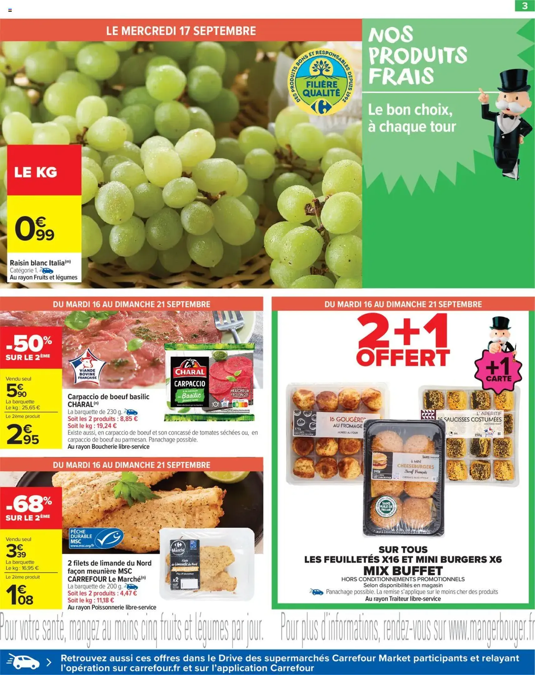 Carrefour Market catalogue le mois monopoly 80% sur le 2ème - brochure valable à partir du 16/09/2025, page 5 sur 18 Carrefour Market catalogue le mois monopoly 80% sur le 2ème - brochure valable à partir du 16/09/2025, page 5 sur 18