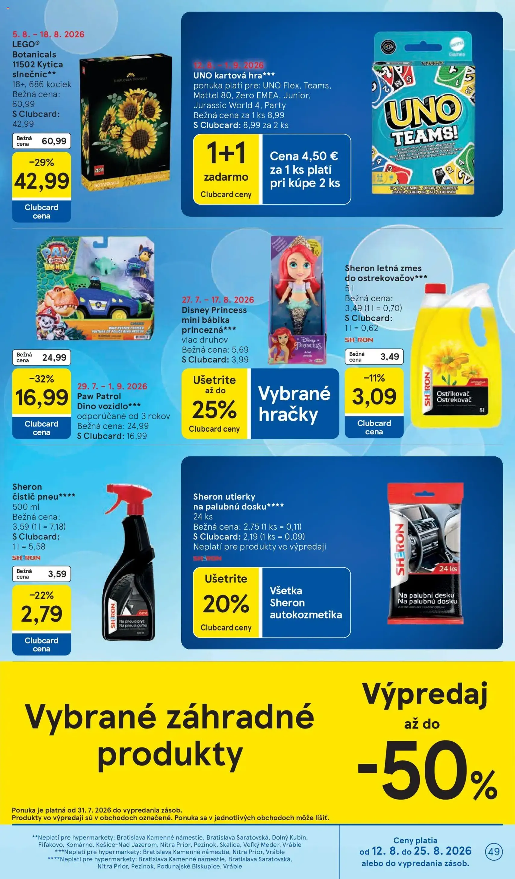 Tesco Hypermarket - leták - platný leták od 12.08.2026 strana 49 z 54