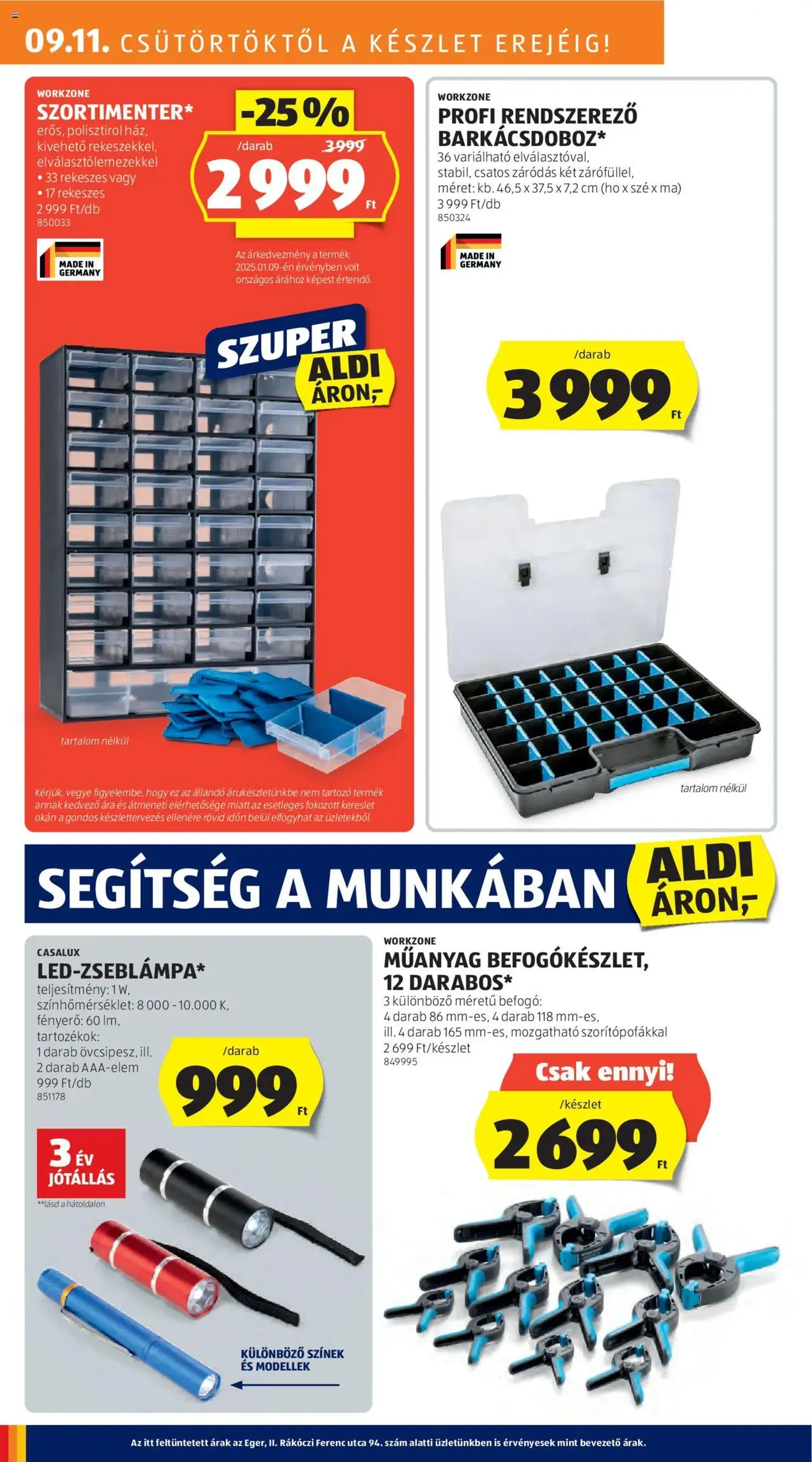 Aldi Akciós újság - 2025.09.11. érvényes szórólap 20 oldal 46 oldalból Aldi Akciós újság - 2025.09.11. érvényes szórólap 20 oldal 46 oldalból
