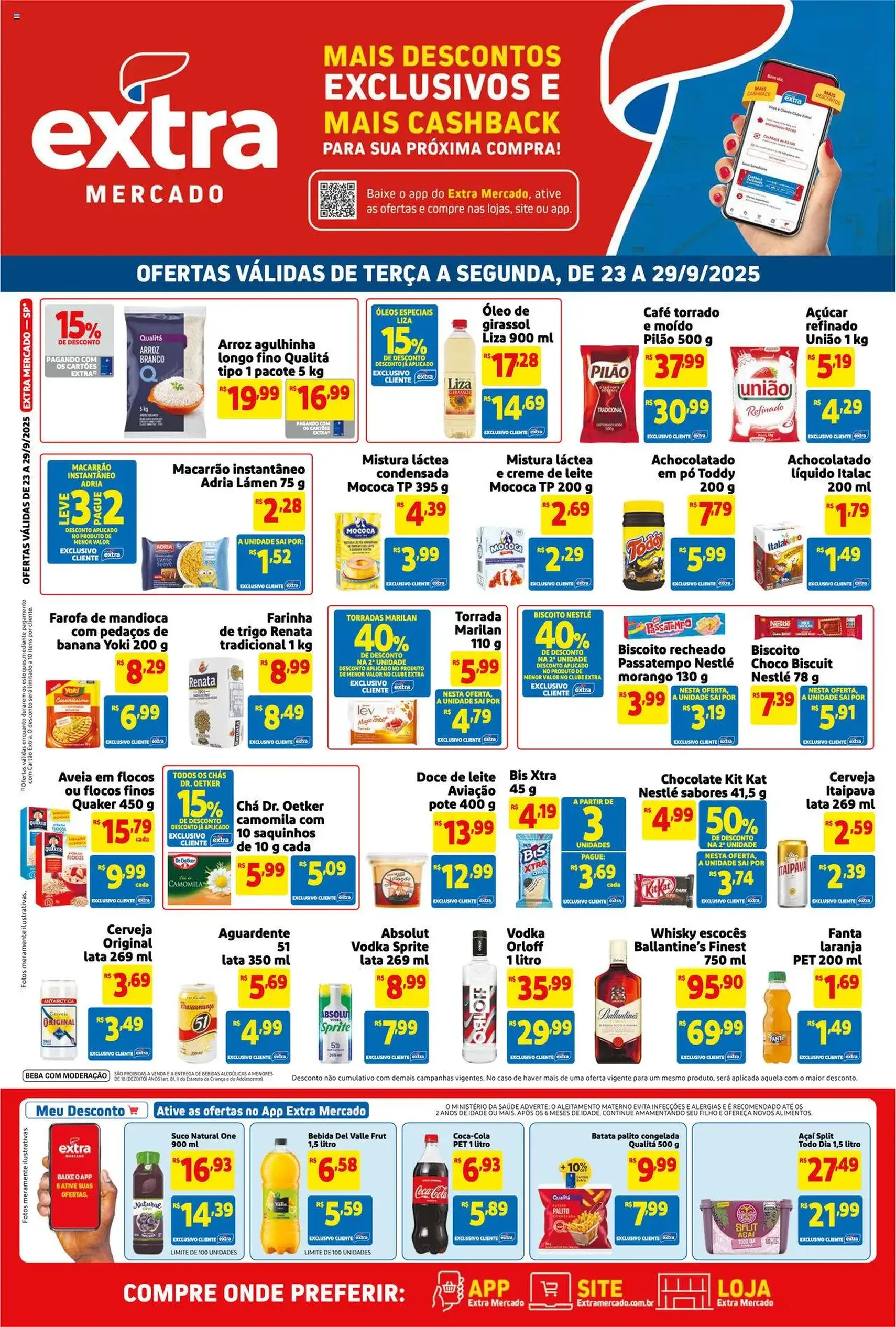 Extra - Ofertas de Mercado - folheto válido a partir de 23/09/2025 página 1 de 3
