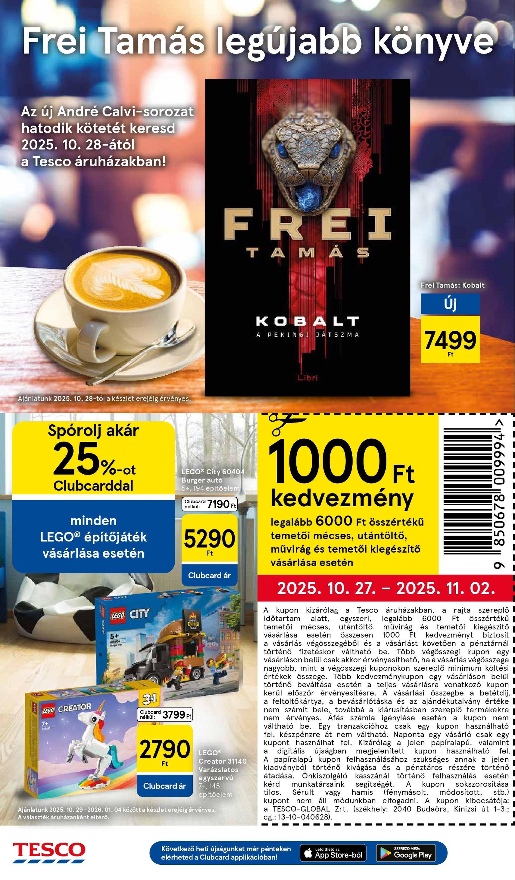 Tesco Hipermarket - Akciós újság - 2025.10.30. érvényes szórólap 16 oldal 32 oldalból