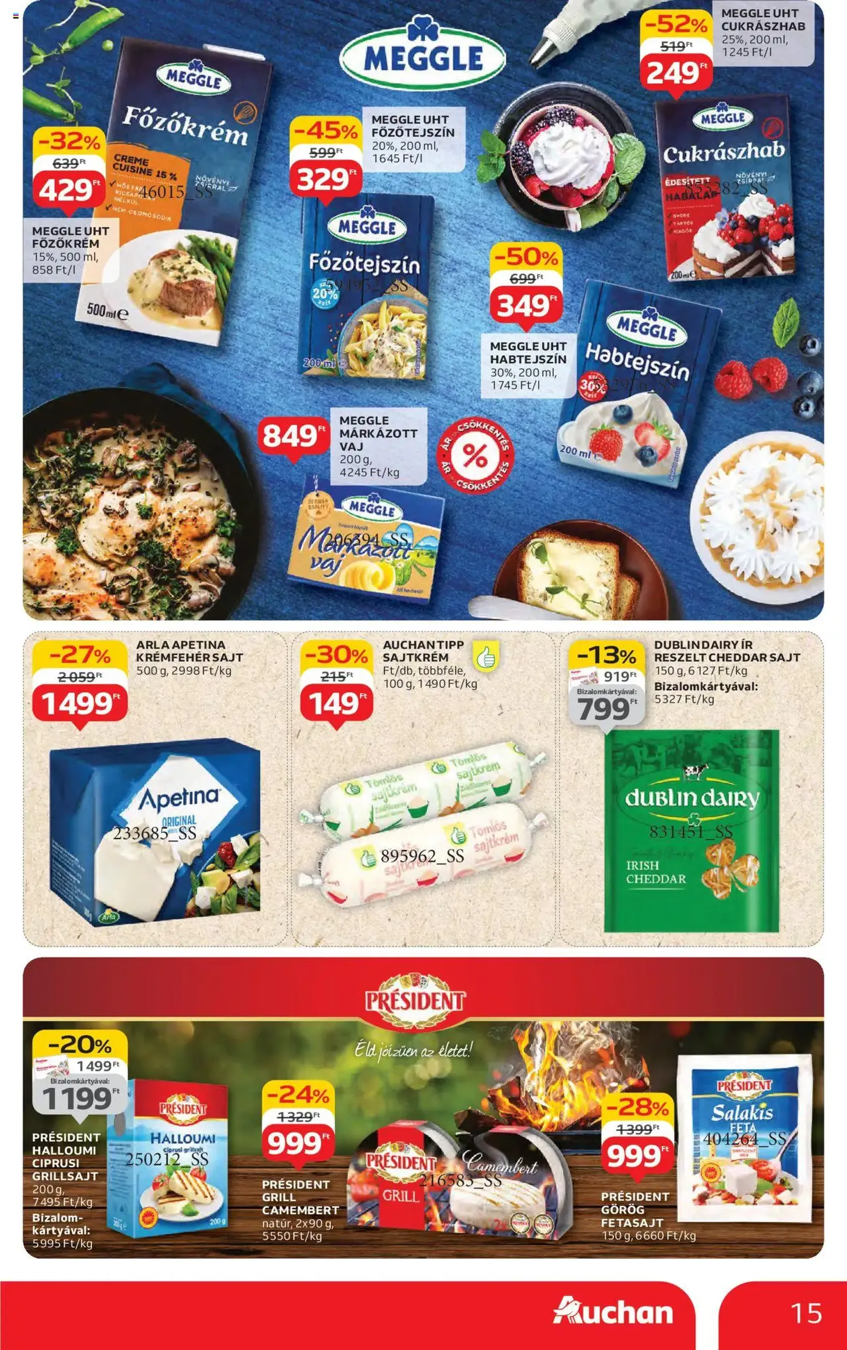 Auchan Akciós újság - 2025.07.31. érvényes szórólap 15 oldal 42 oldalból Auchan Akciós újság - 2025.07.31. érvényes szórólap 15 oldal 42 oldalból