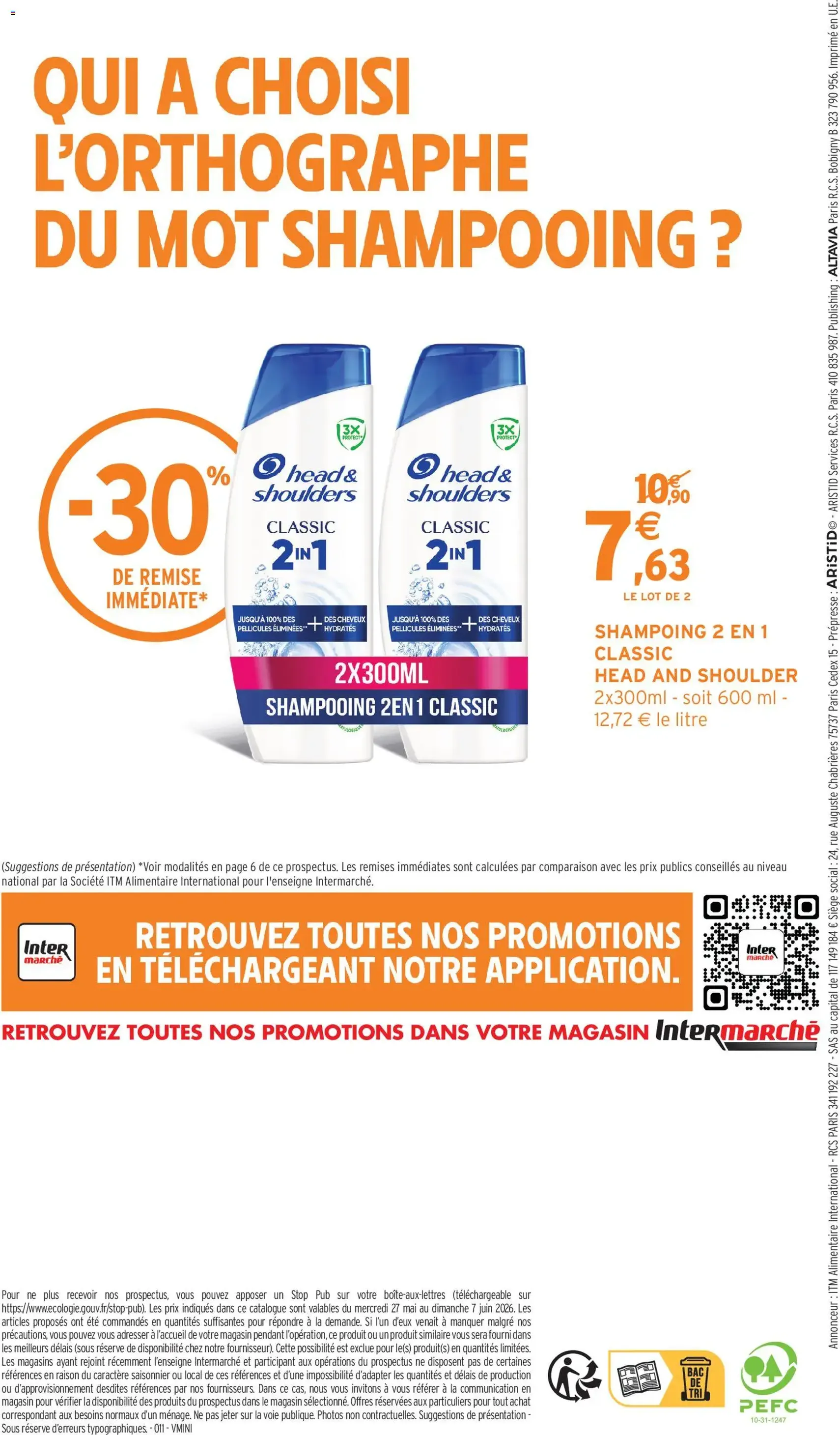 Intermarché catalogue - brochure valable à partir du 27/05/2026, page 12 sur 12
