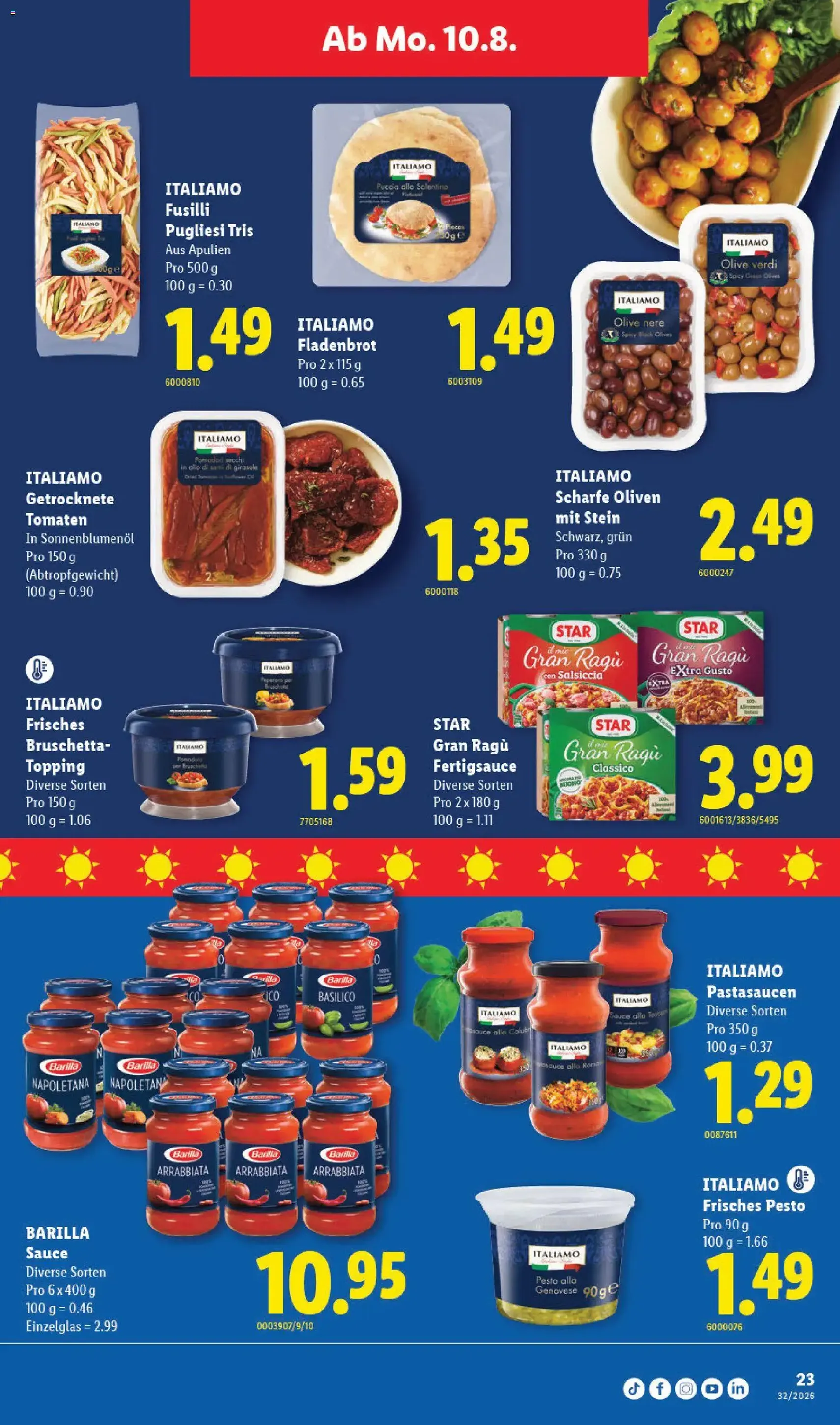 Lidl aktionen - Gültiger Prospekt ab 06.08.2026, Seite 23 von insgesamt 32