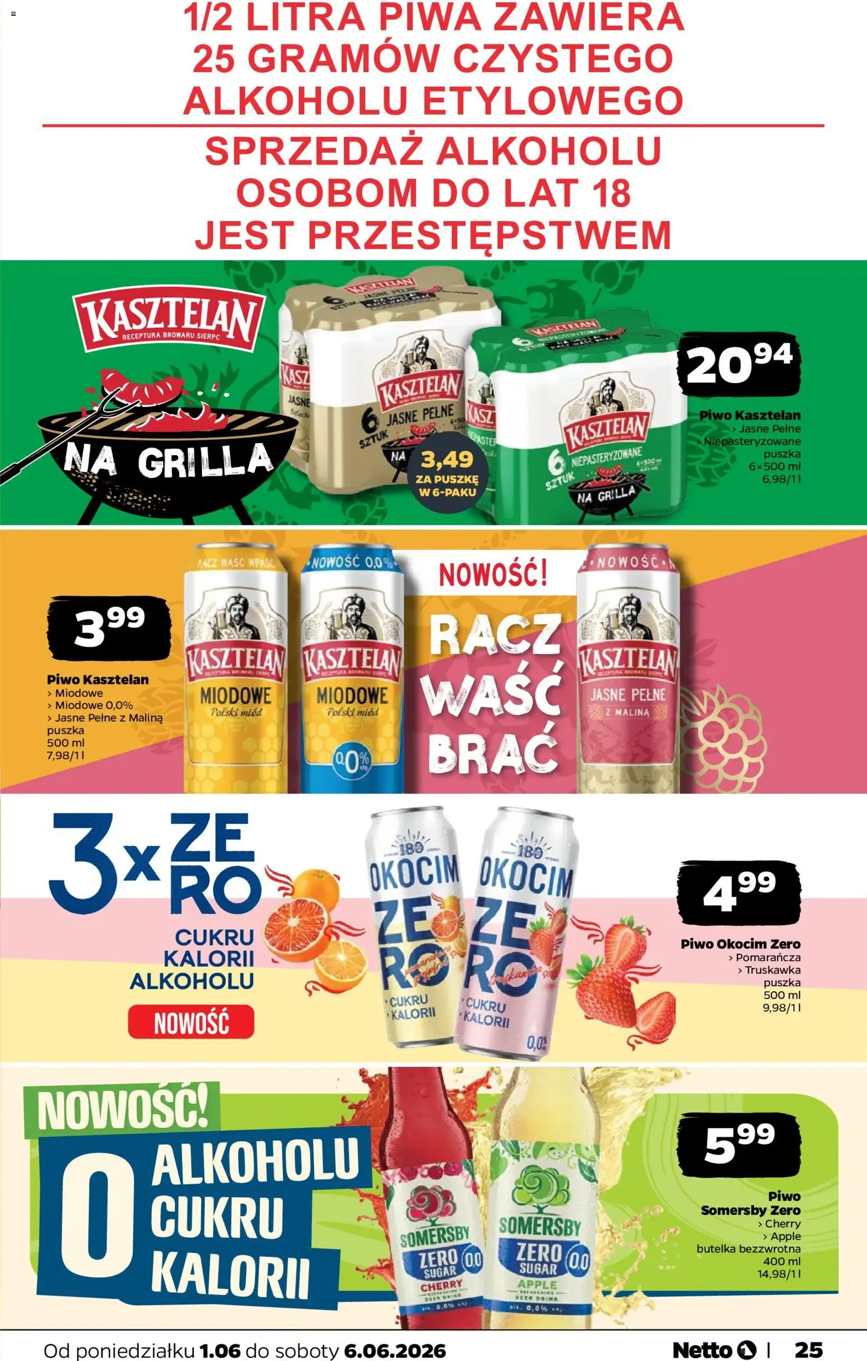 Netto gazetka od poniedziałku spożywcza - ważny gazetka od 01.06.2026 strona 25 z 33