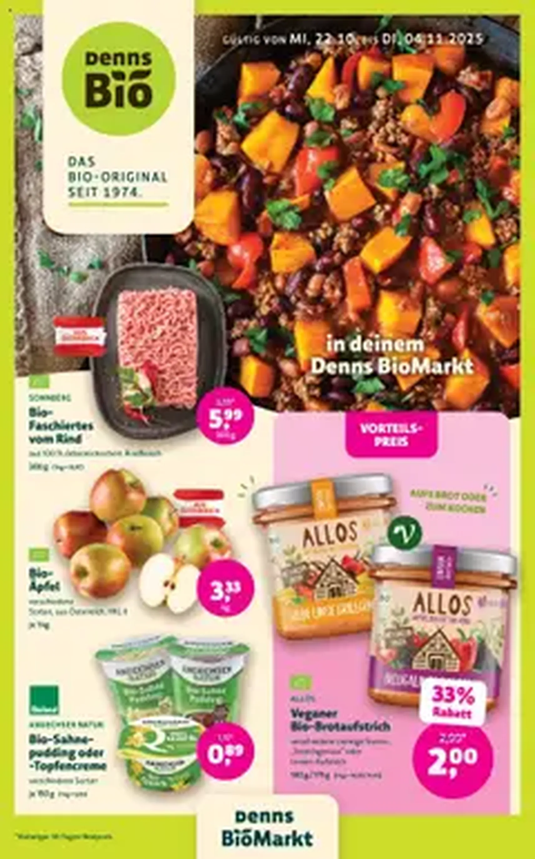 Denns BioMarkt Angebote - Gültiger Prospekt ab 22.10.2025, Seite 1 von insgesamt 1