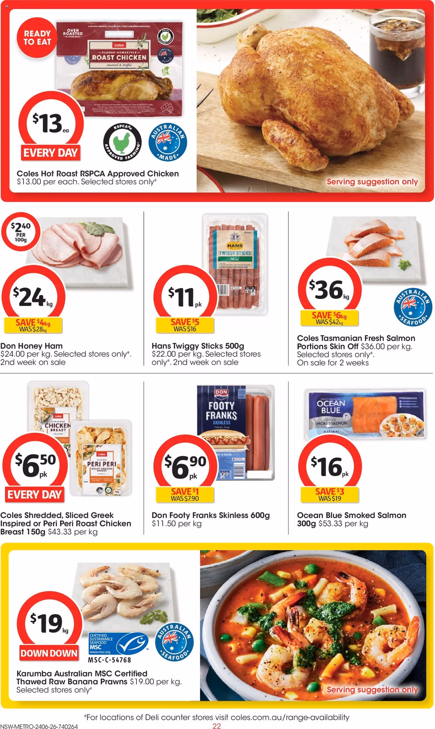 Coles catalogue - valid flyer from 24/06/2026, page 22 of 47