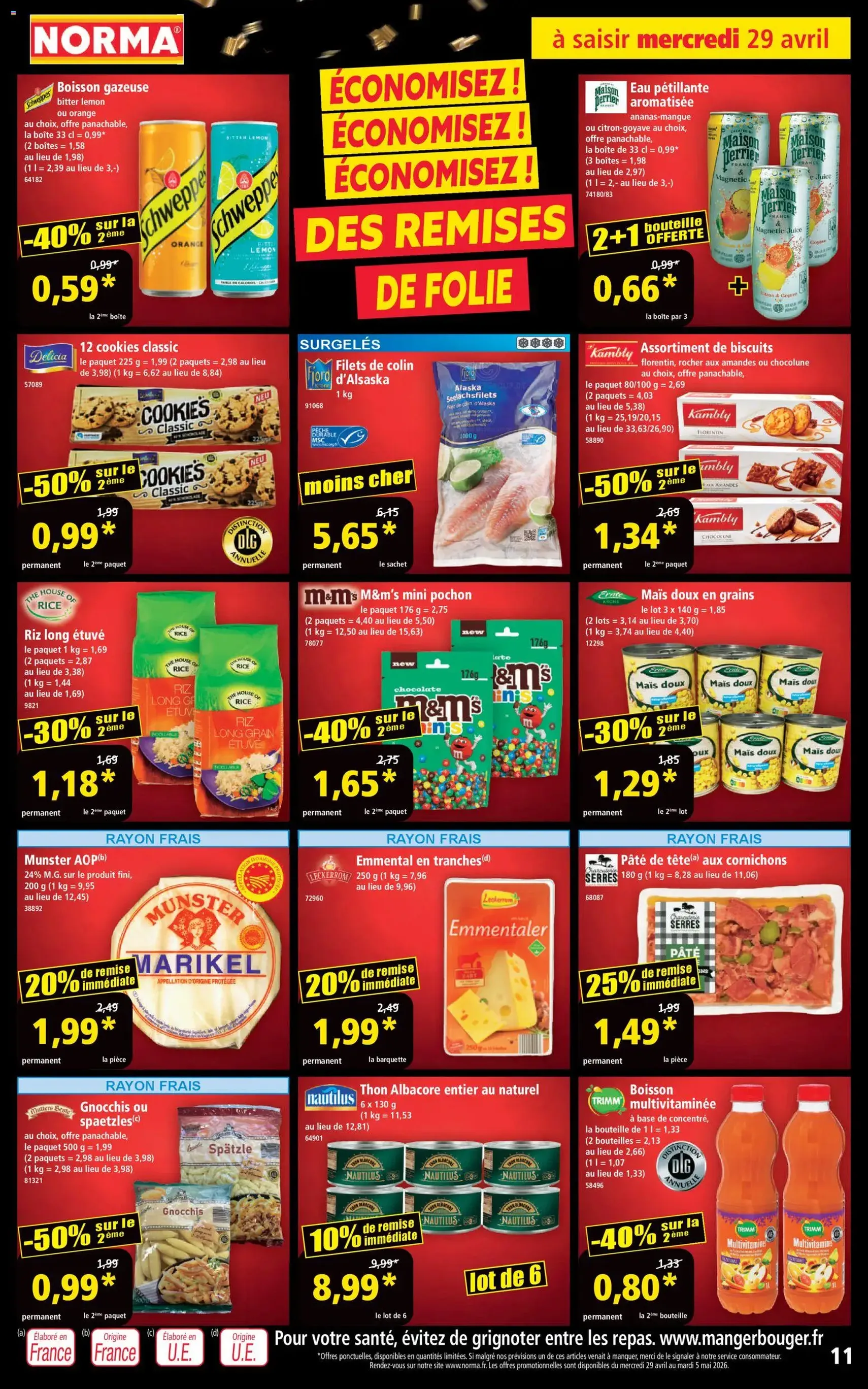 Norma catalogue - brochure valable à partir du 29/04/2026, page 11 sur 14