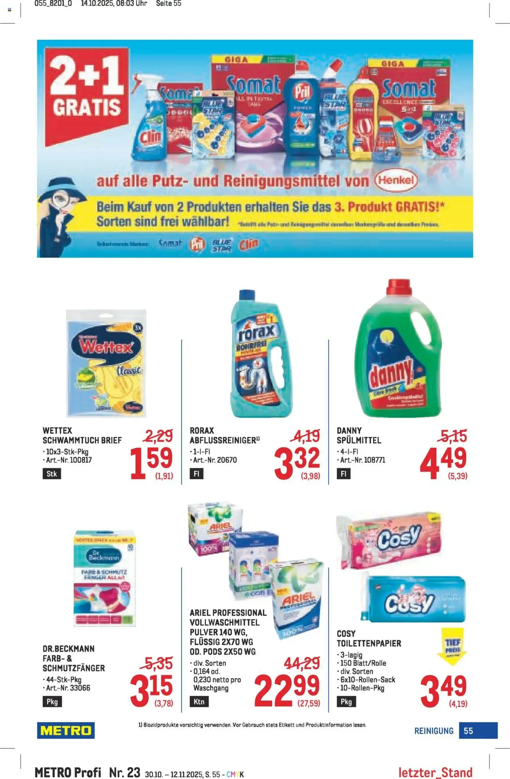 Metro angebote Profi - Gültiger Prospekt ab 30.10.2025, Seite 55 von insgesamt 64 Metro angebote Profi - Gültiger Prospekt ab 30.10.2025, Seite 55 von insgesamt 64