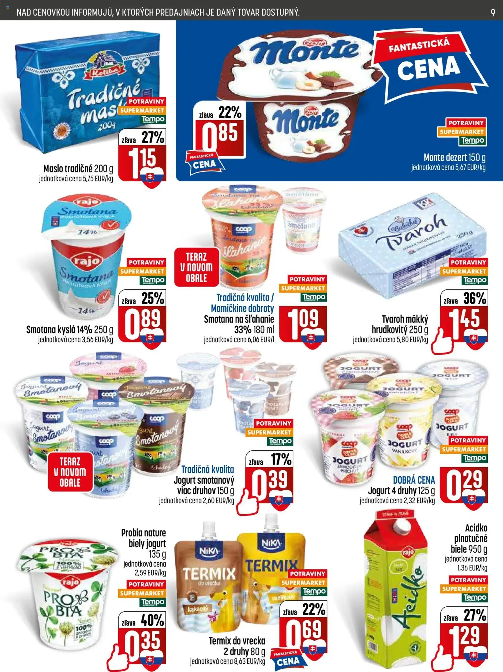 COOP Jednota leták - platný leták od 25.06.2026 strana 9 z 32