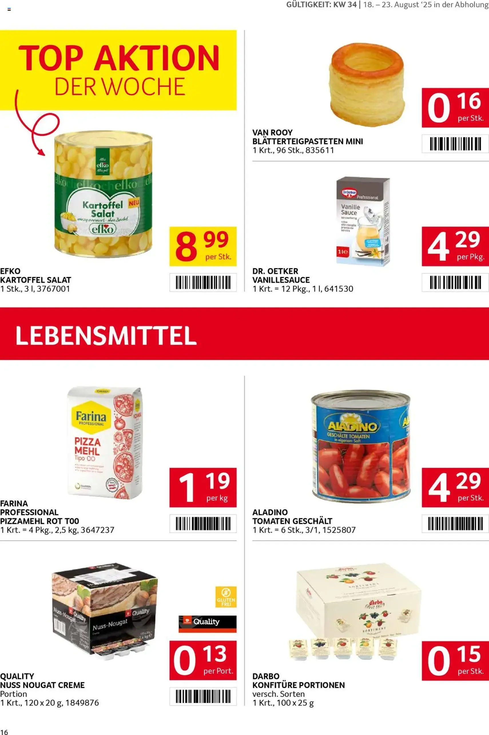 Transgourmet Flugblatt - Gültiger Prospekt ab 17.08.2025, Seite 15 von insgesamt 27