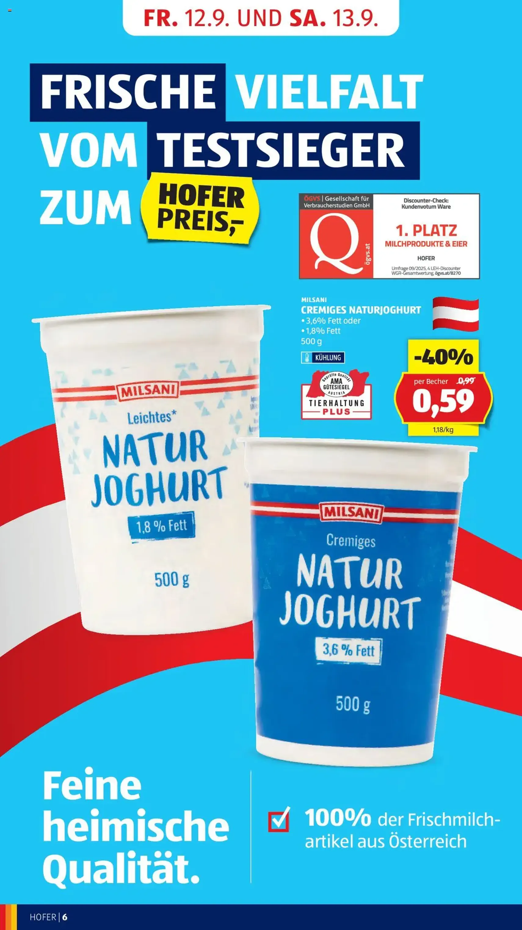 Hofer Flugblatt - Gültiger Prospekt ab 12.09.2025, Seite 8 von insgesamt 49