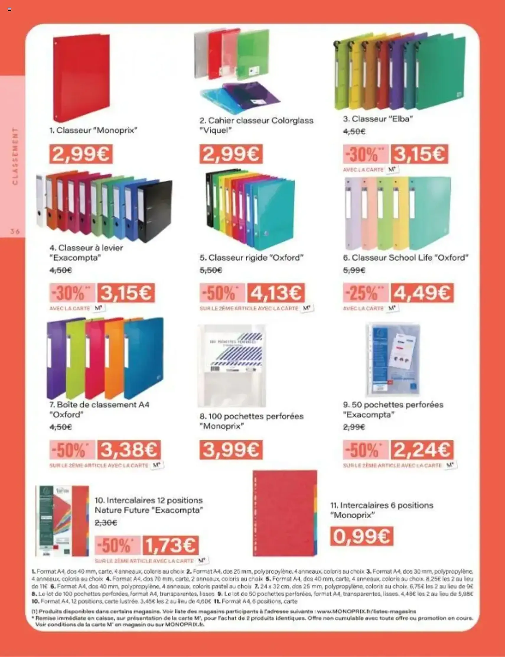 Monoprix catalogue guide de rentrée - brochure valable à partir du 05/08/2025, page 36 sur 42