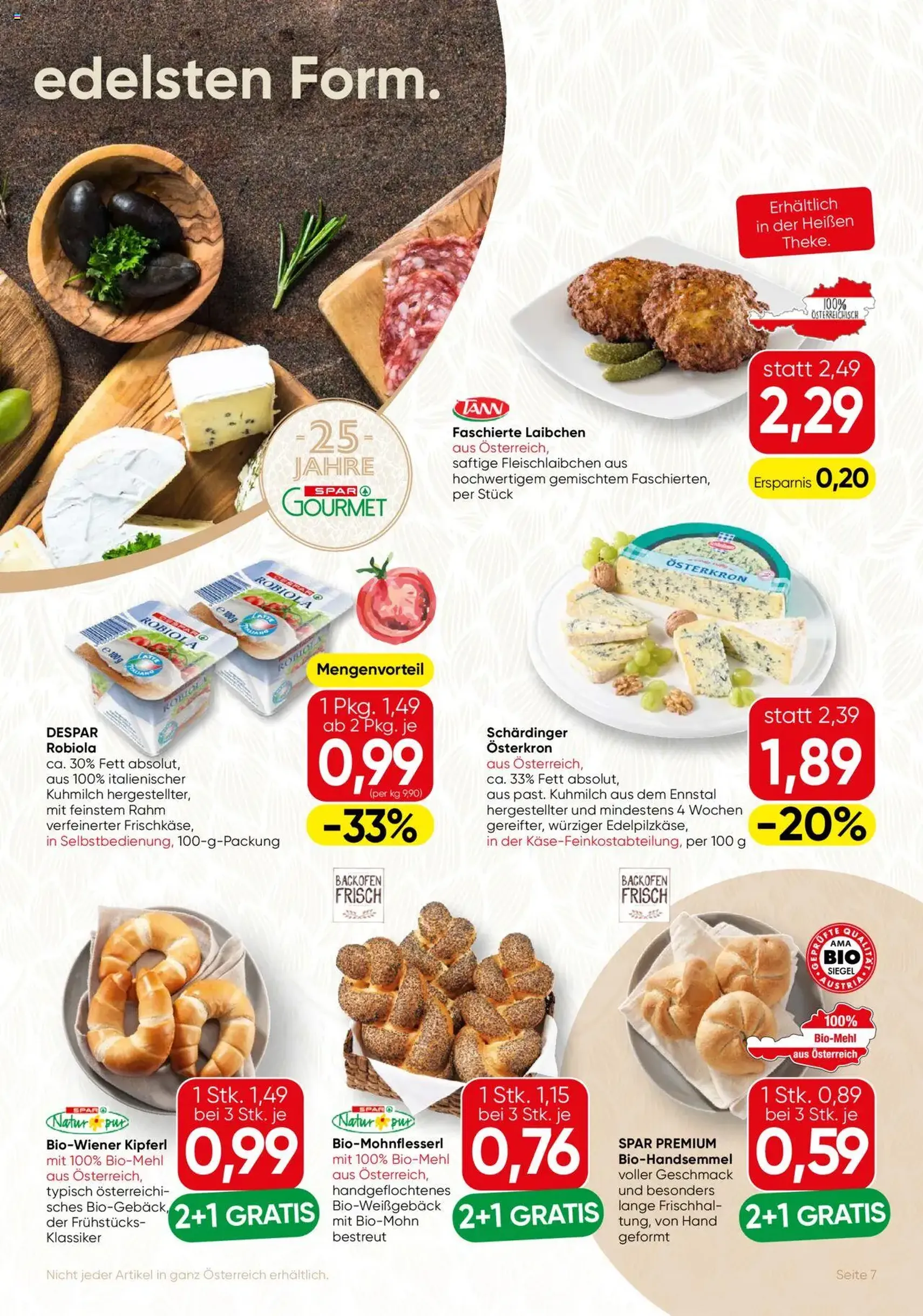 SPAR Gourmet Flugblatt Wien - Gültiger Prospekt ab 14.08.2025, Seite 7 von insgesamt 12