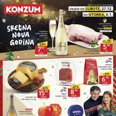 Konzum HR Akciós újság - szórólap előnézete érvényes 2025.12.27. -tól