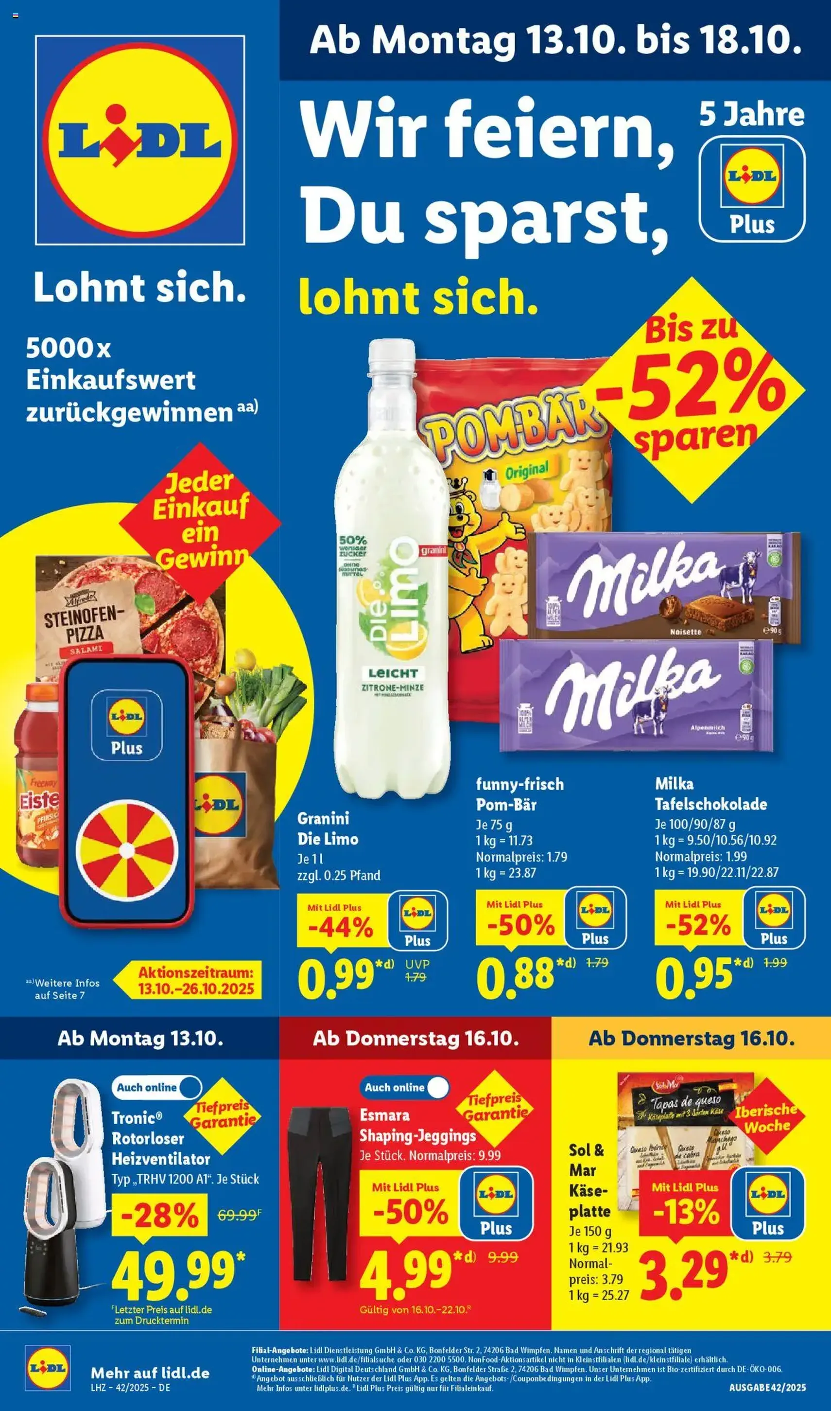 Lidl - Prospekt - Gültiger Prospekt ab 13.10.2025, Seite 1 von insgesamt 68