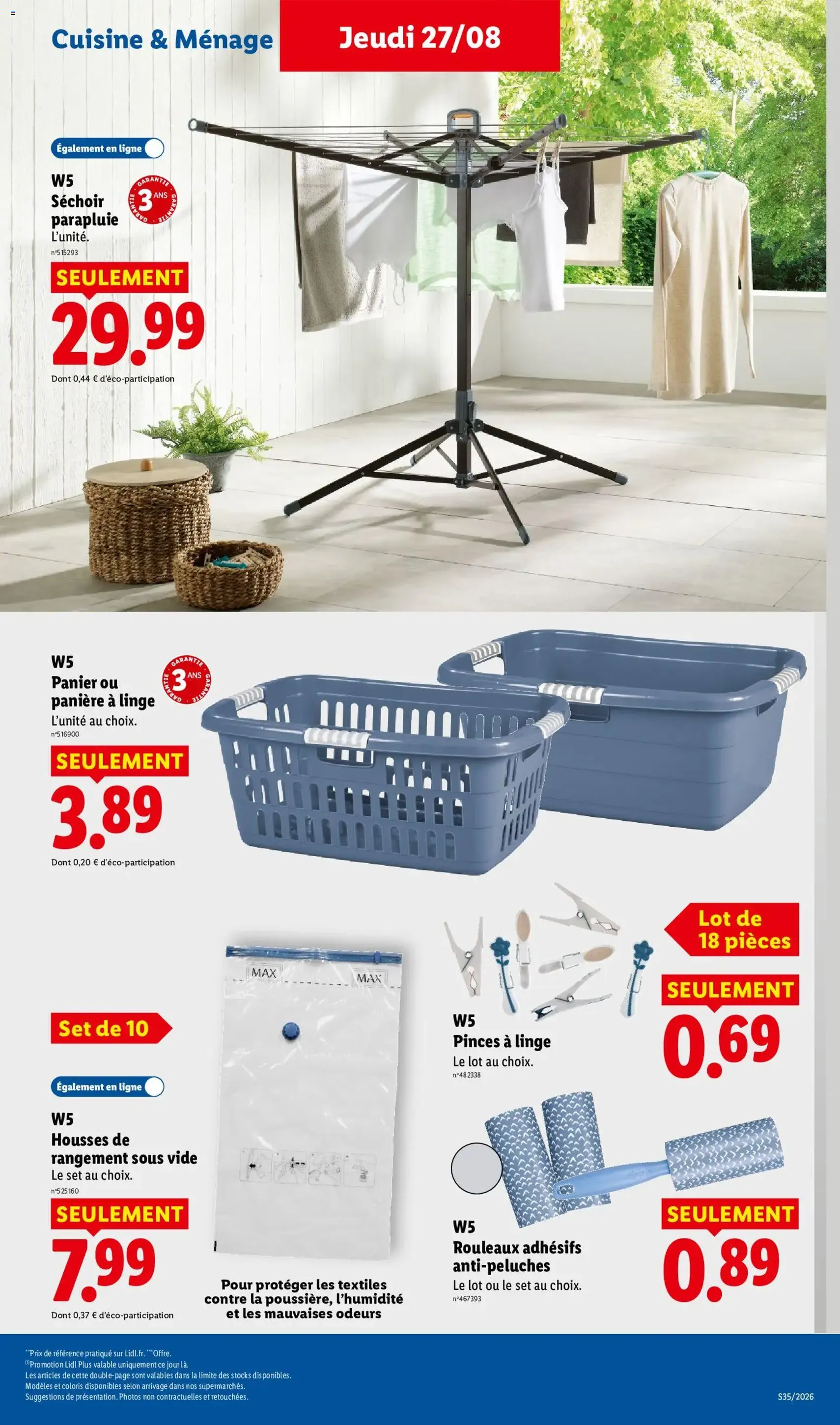 LIDL catalogue - brochure valable à partir du 27/08/2026, page 39 sur 61
