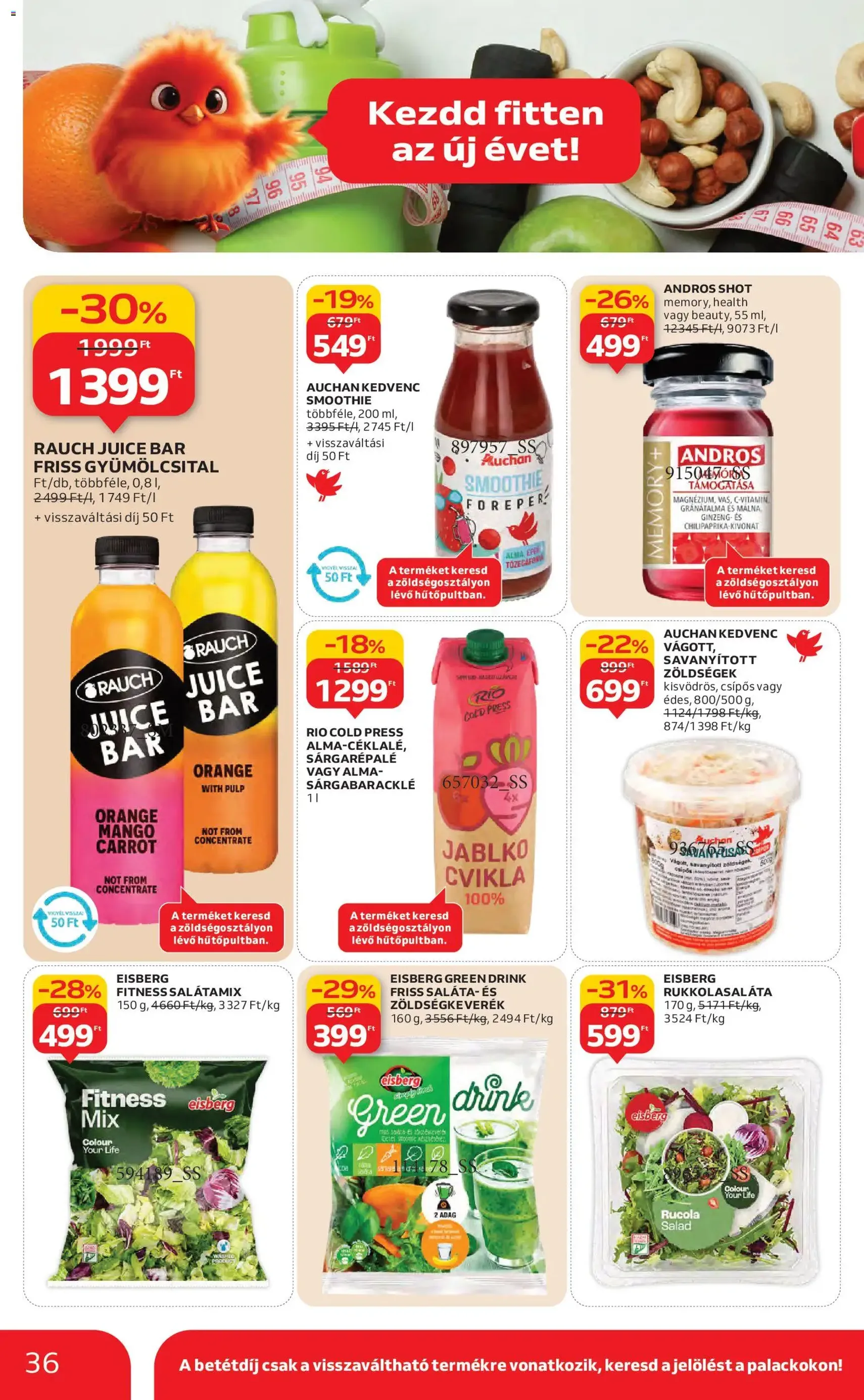 Auchan Akciós újság - 2026.01.22. érvényes szórólap 36 oldal 44 oldalból