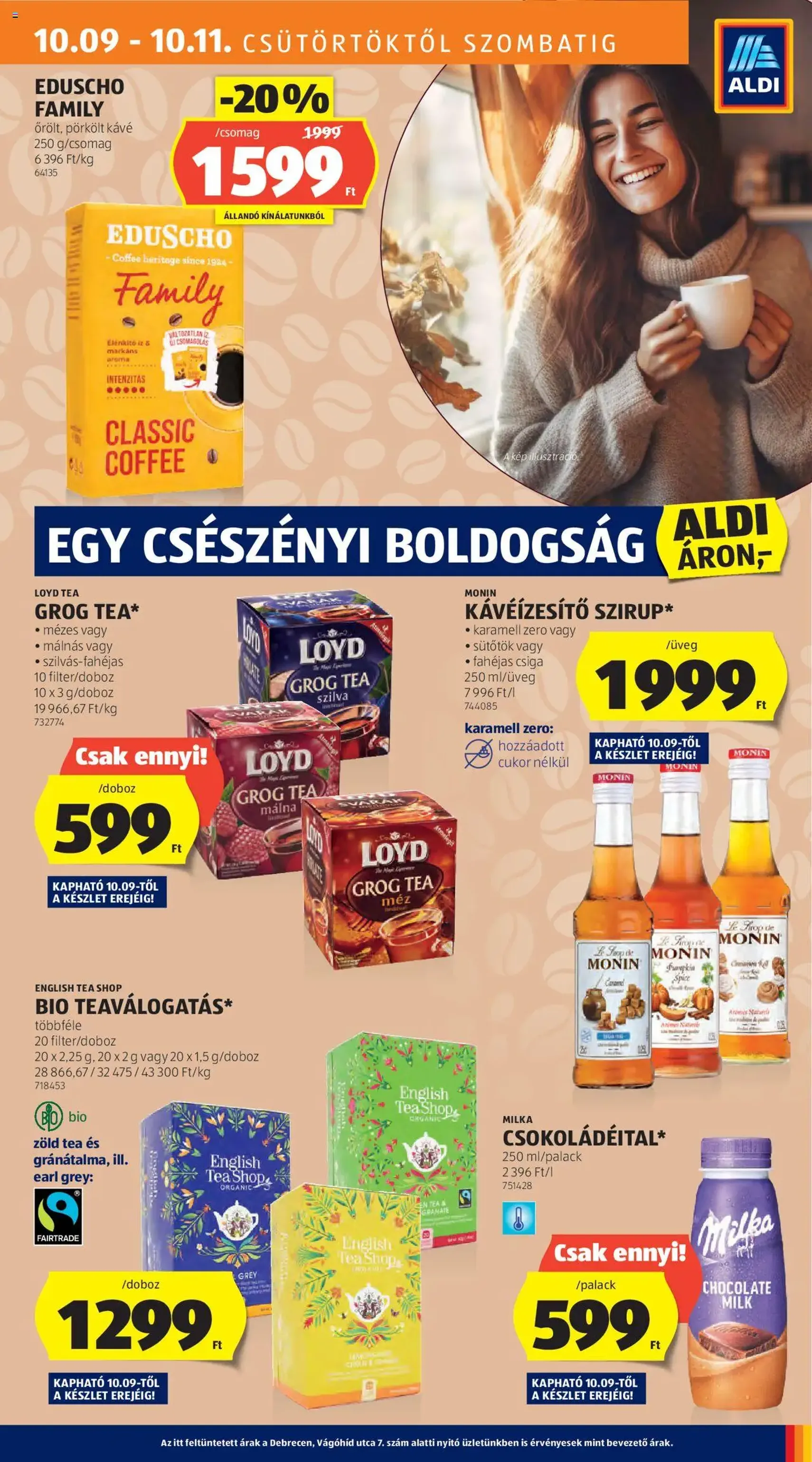 Aldi Akciós újság - 2025.10.09. érvényes szórólap 19 oldal 48 oldalból Aldi Akciós újság - 2025.10.09. érvényes szórólap 19 oldal 48 oldalból