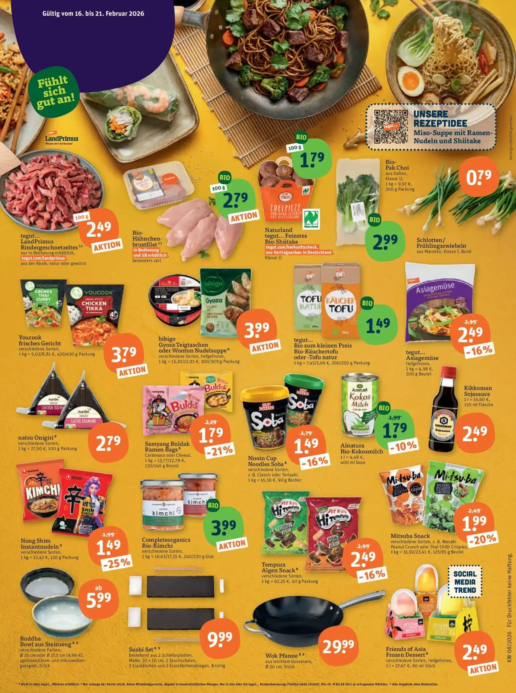 Tegut Prospekt - Gültiger Prospekt ab 16.02.2026, Seite 2 von insgesamt 27