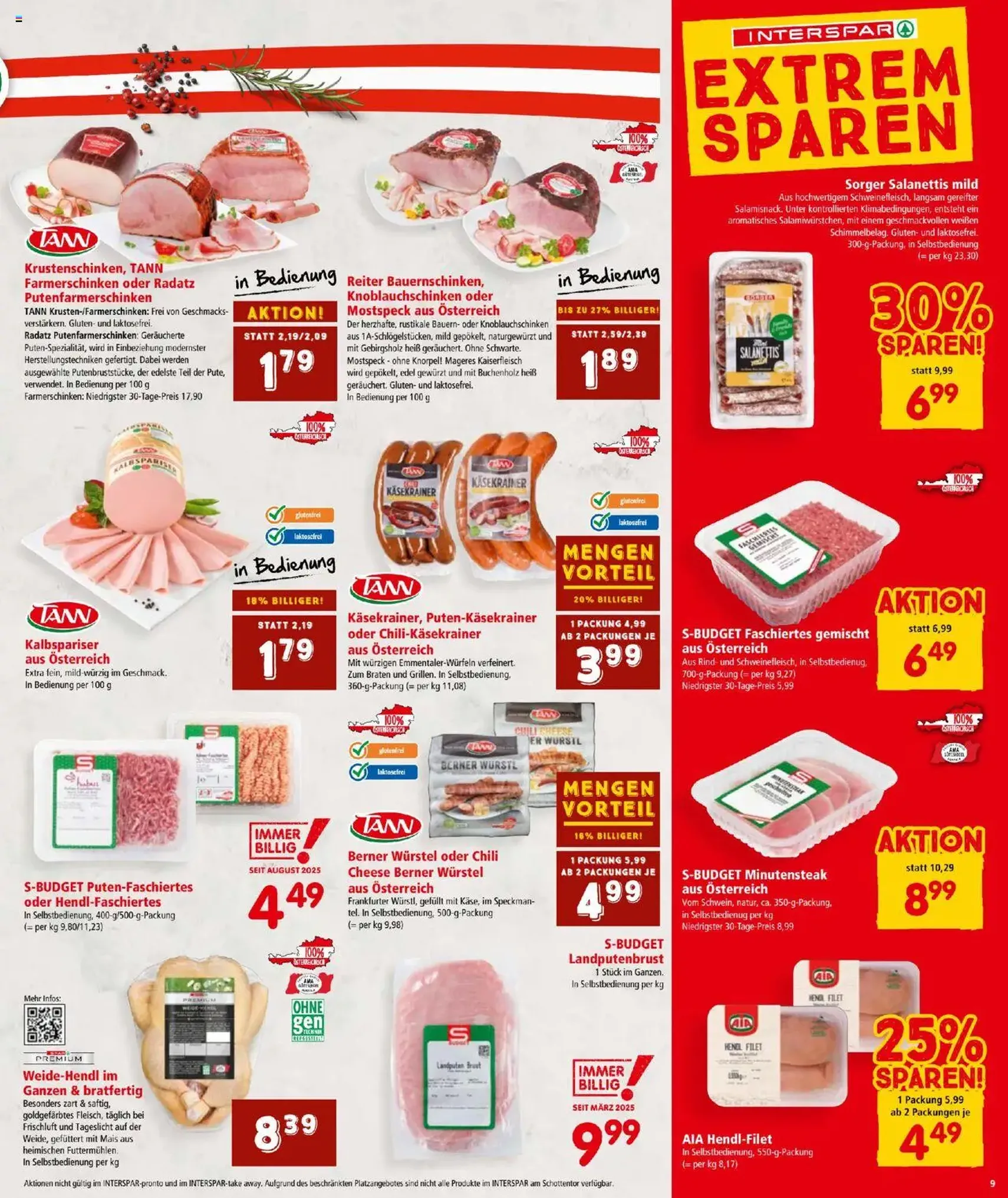 Interspar Flugblatt - Gültiger Prospekt ab 09.10.2025, Seite 9 von insgesamt 20