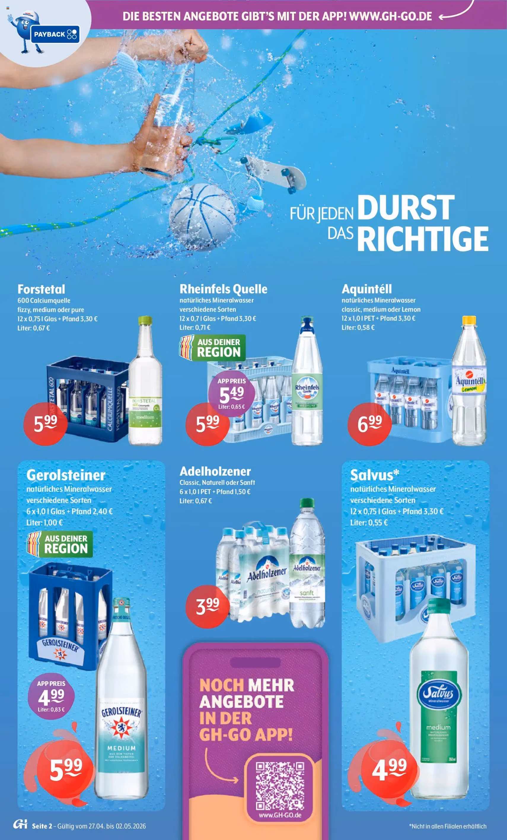 Trink und Spare Prospekt - Gültiger Prospekt ab 27.04.2026, Seite 2 von insgesamt 8