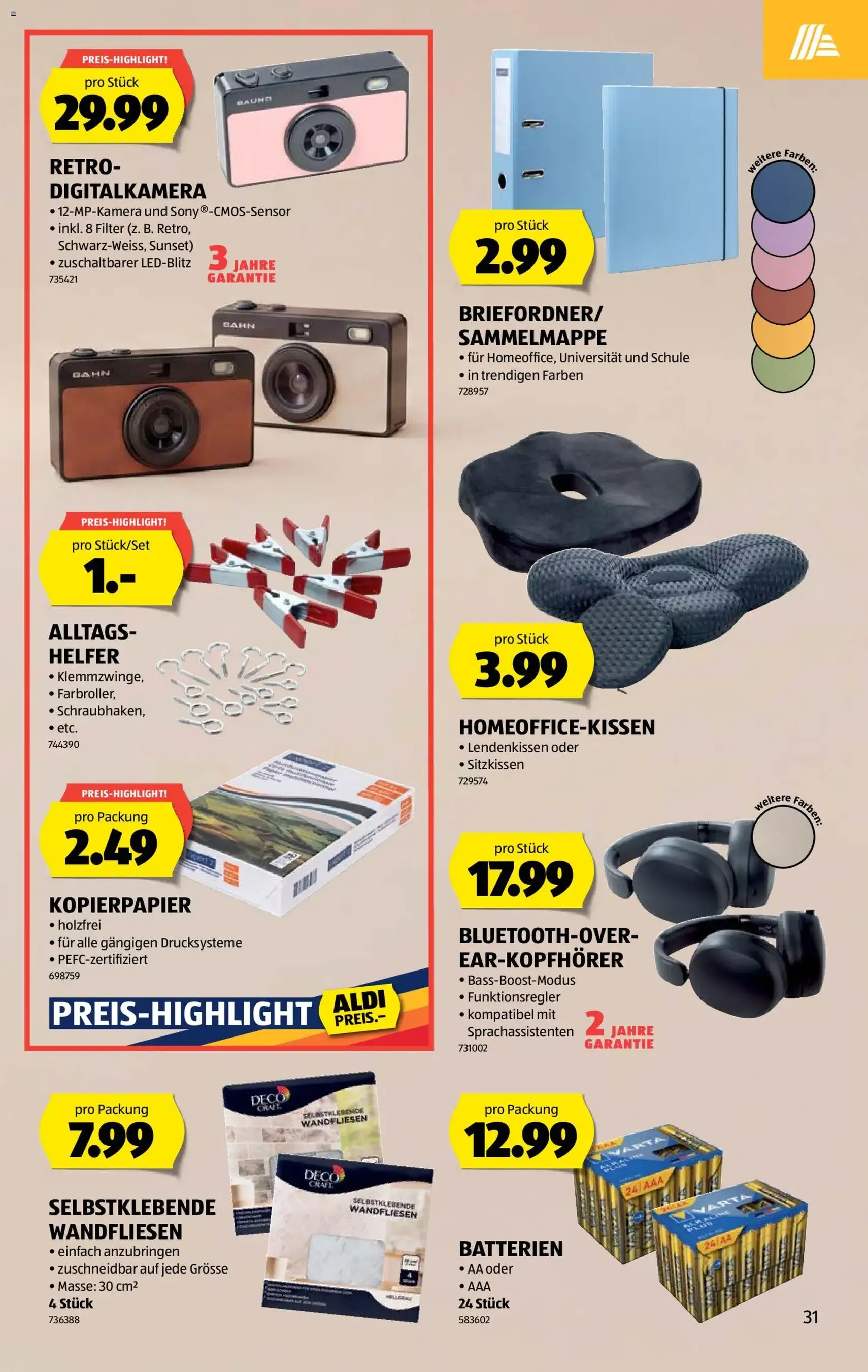 Aldi aktionen - Gültiger Prospekt ab 24.09.2026, Seite 31 von insgesamt 38