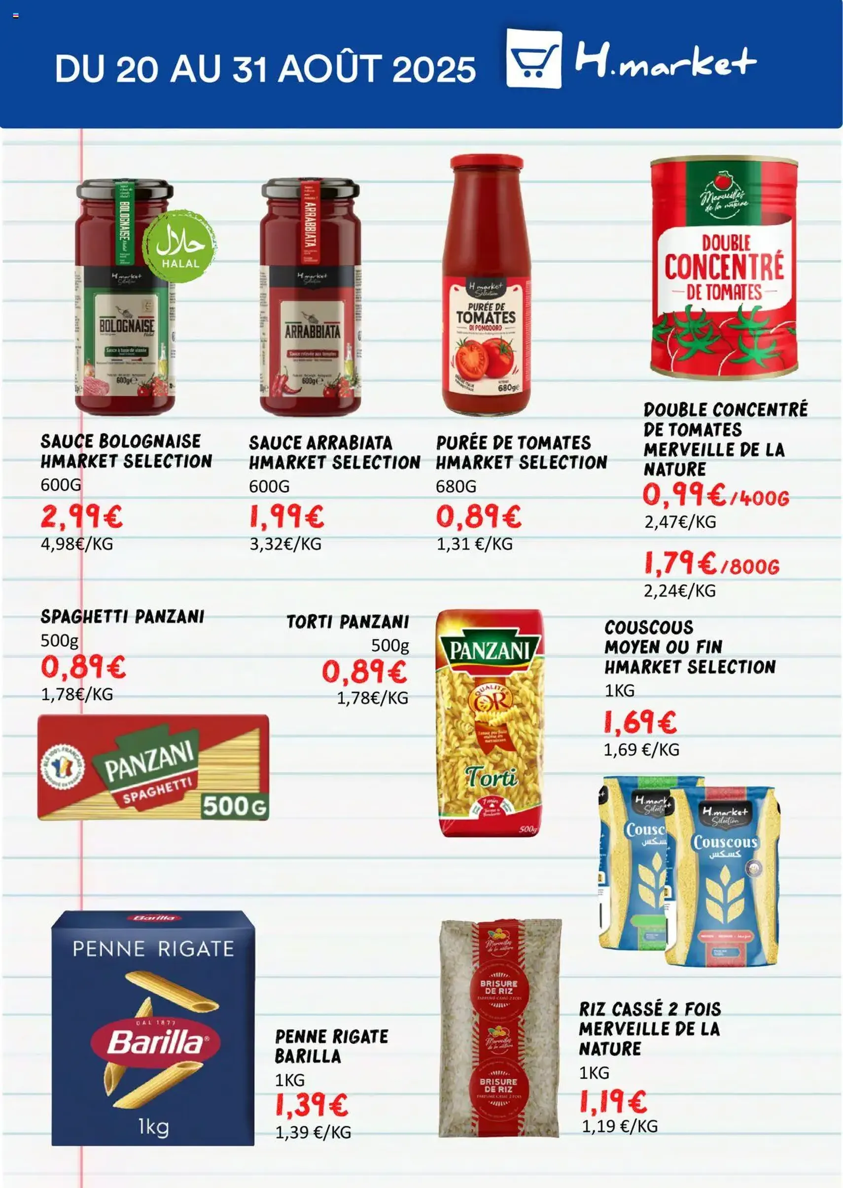 Hmarket catalogue - brochure valable à partir du 20/08/2025, page 7 sur 16 Hmarket catalogue - brochure valable à partir du 20/08/2025, page 7 sur 16