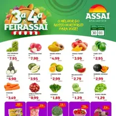 Encarte Assaí Atacadista - pré-visualização do folheto, válido a partir de 30/09/2025