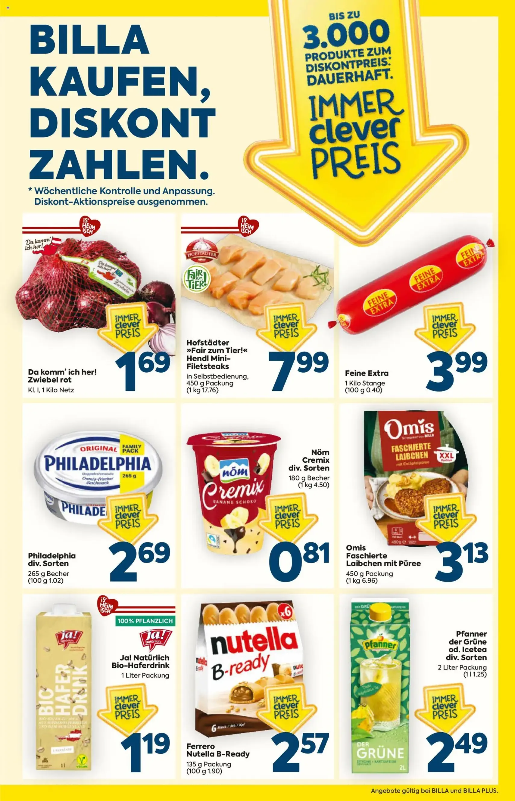Billa Flugblatt - Gültiger Prospekt ab 29.10.2026, Seite 3 von insgesamt 20