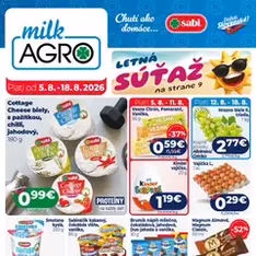 Milk Agro leták - náhľad letáku platný od 05.08.2026
