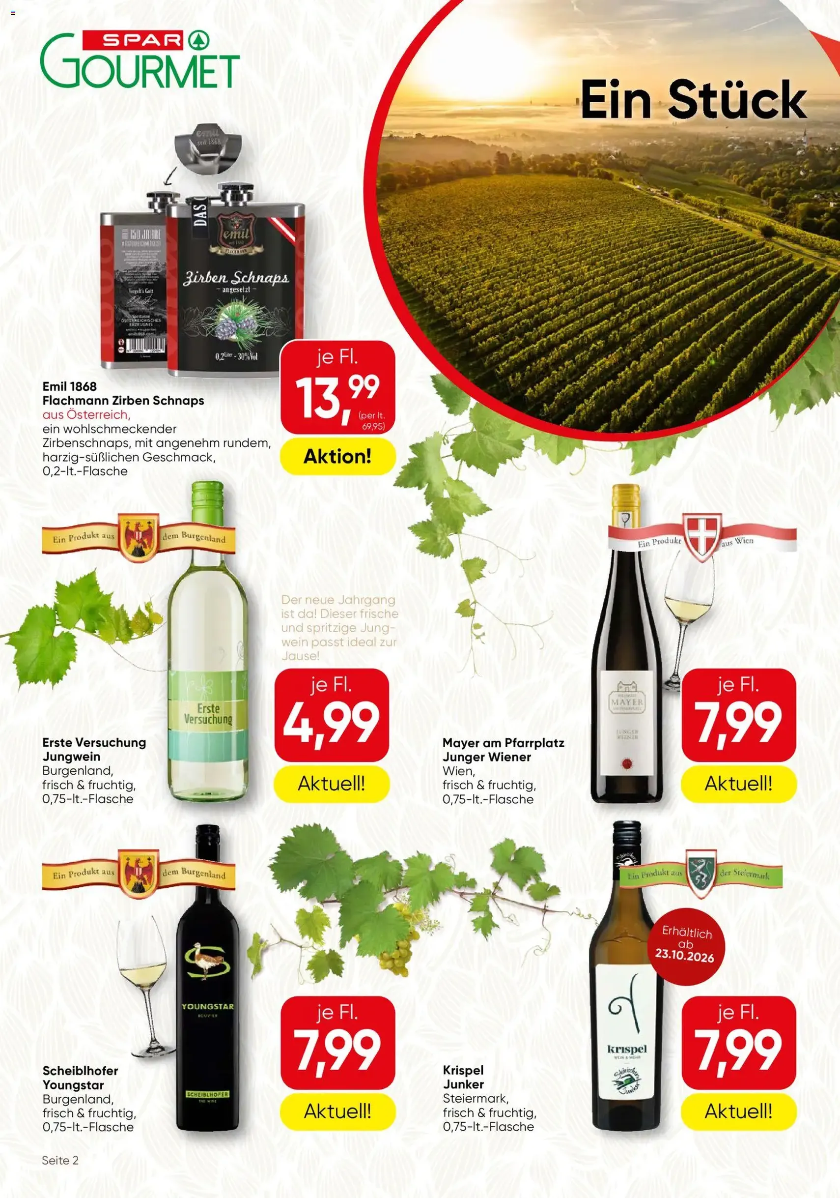 SPAR Gourmet Flugblatt - Gültiger Prospekt ab 22.10.2026, Seite 2 von insgesamt 12