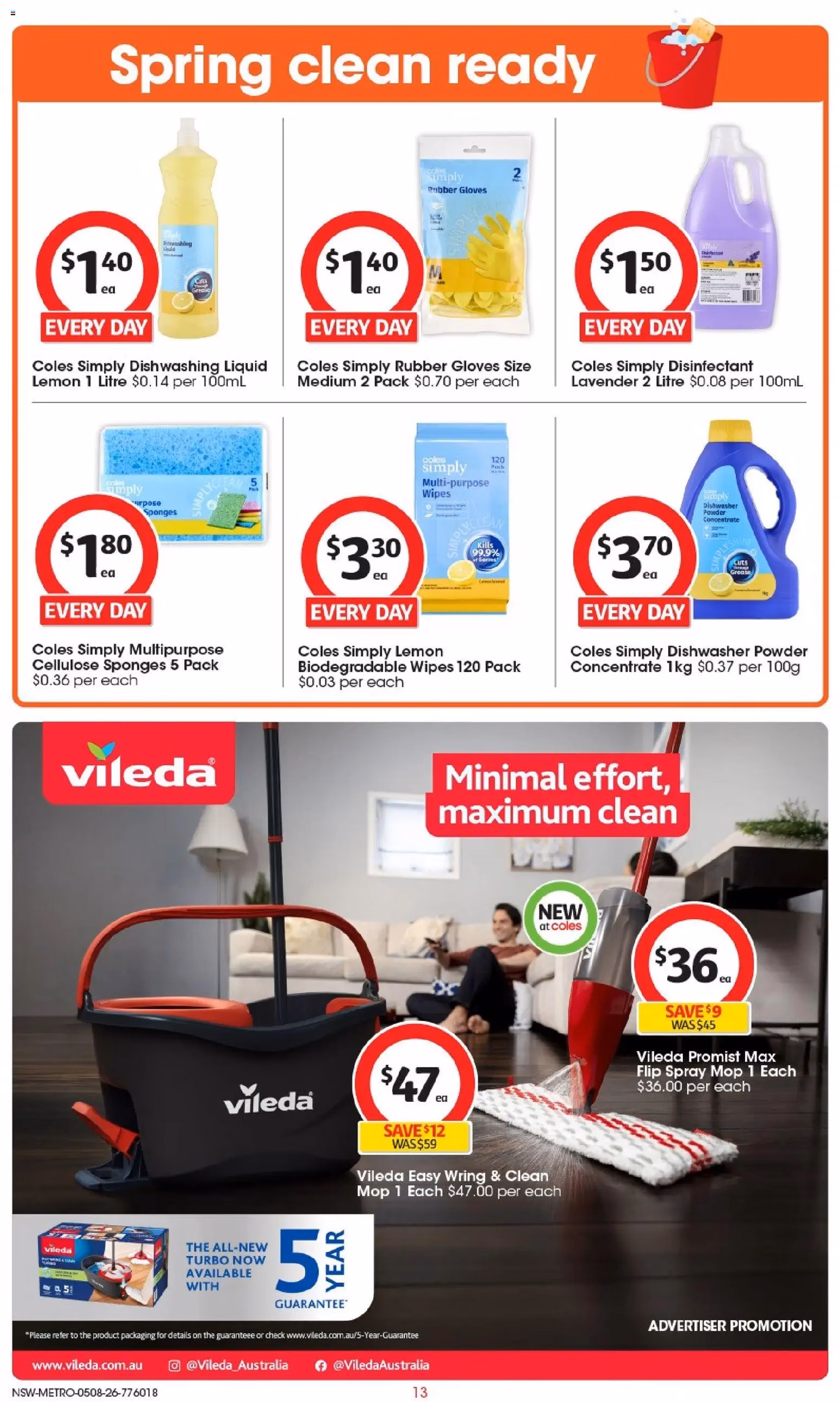 Coles catalogue - valid flyer from 04/08/2026, page 13 of 52