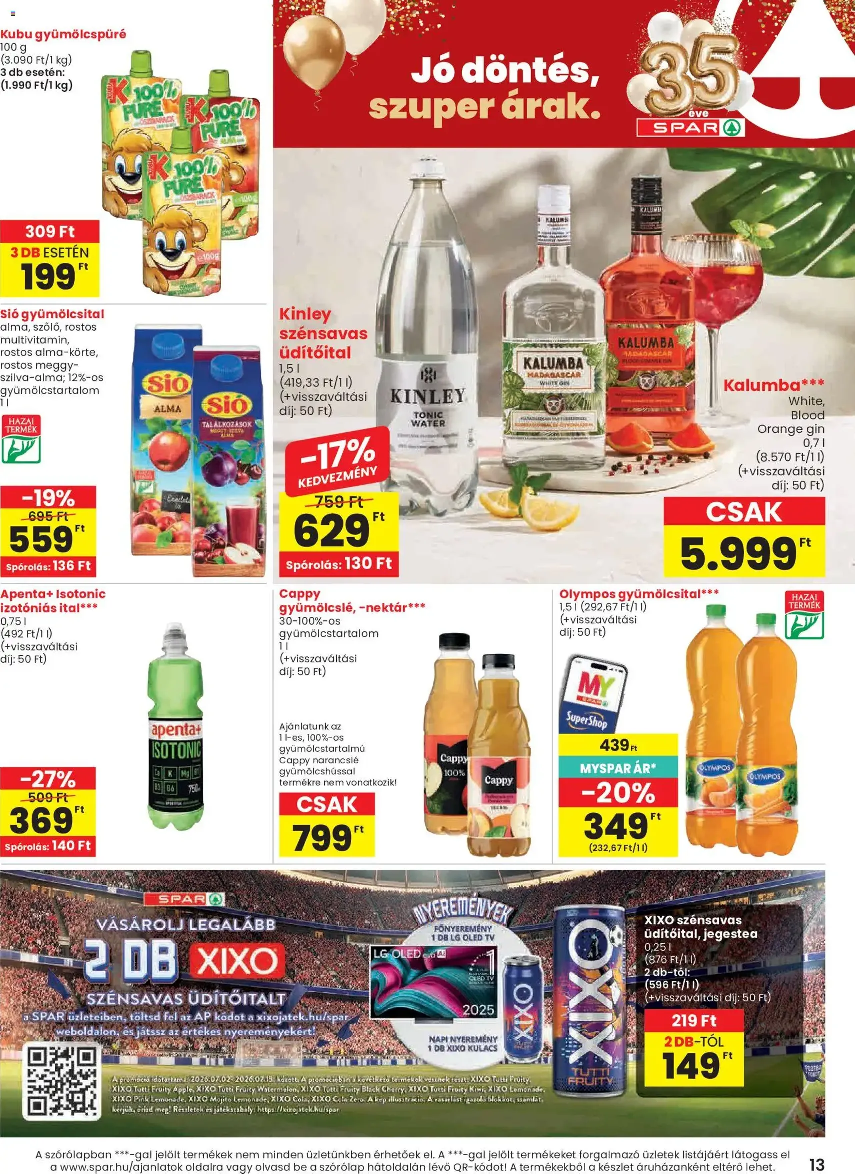 Spar akciós újság - 2026.07.02. érvényes szórólap 13 oldal 20 oldalból