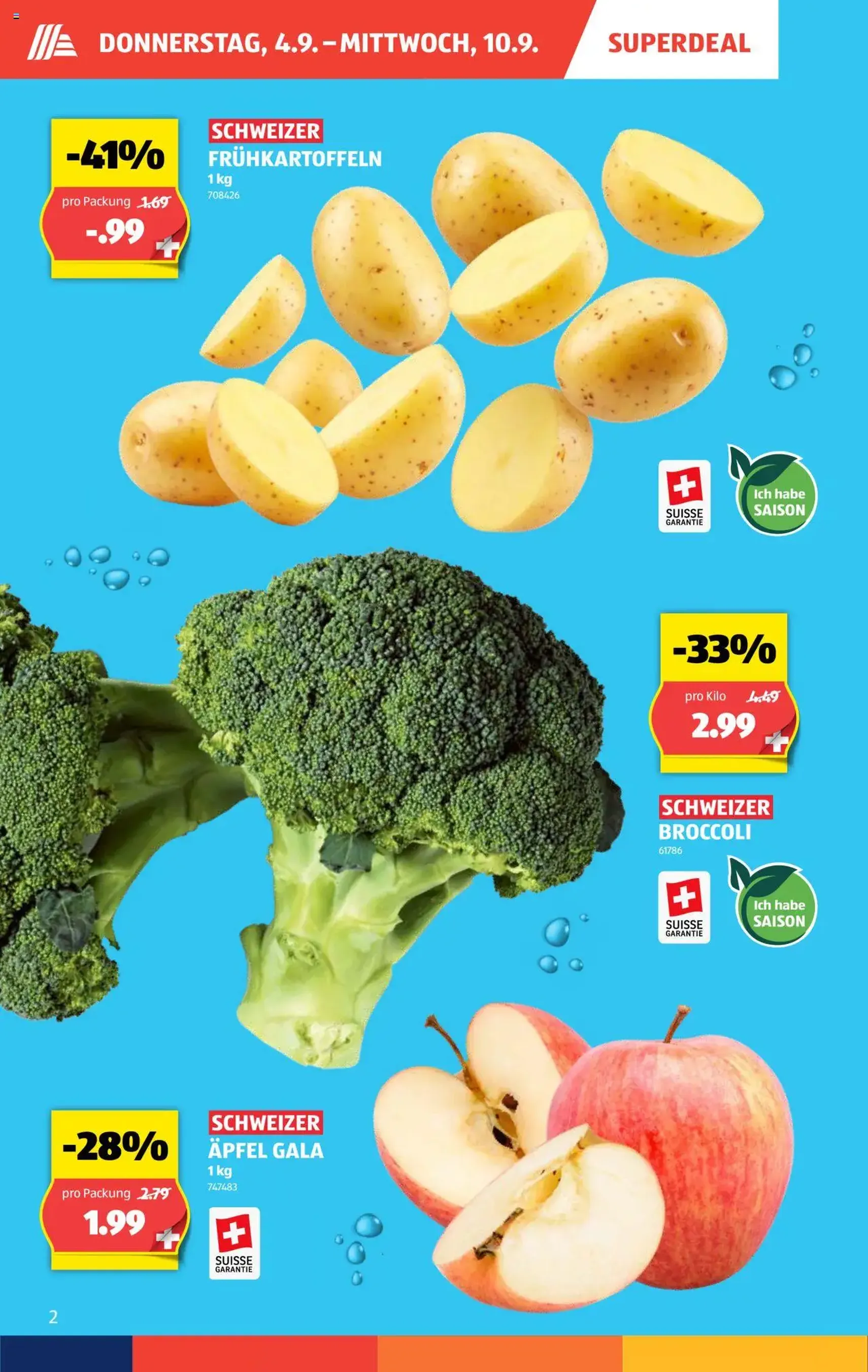Aldi Aktionen - Gültiger Prospekt ab 04.09.2025, Seite 2 von insgesamt 35 Aldi Aktionen - Gültiger Prospekt ab 04.09.2025, Seite 2 von insgesamt 35