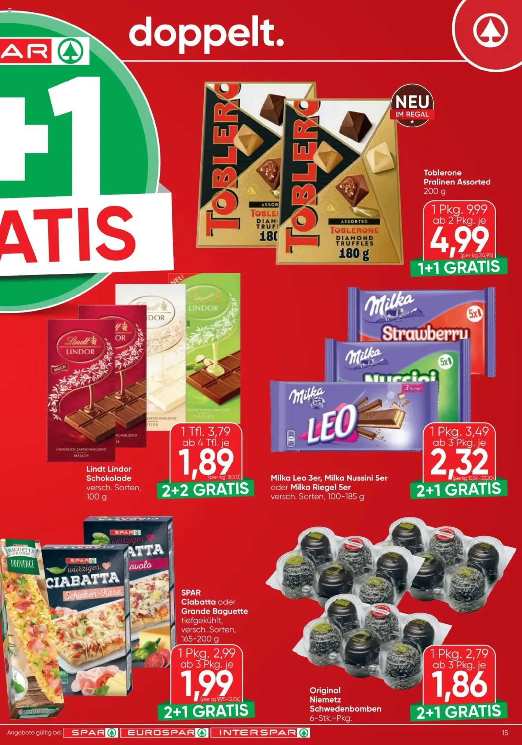 Spar Flugblatt - Gültiger Prospekt ab 17.07.2025, Seite 15 von insgesamt 20 Spar Flugblatt - Gültiger Prospekt ab 17.07.2025, Seite 15 von insgesamt 20