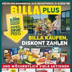 Billa Plus Flugblatt - Prospekt Vorschau gültig ab 15.10.2026