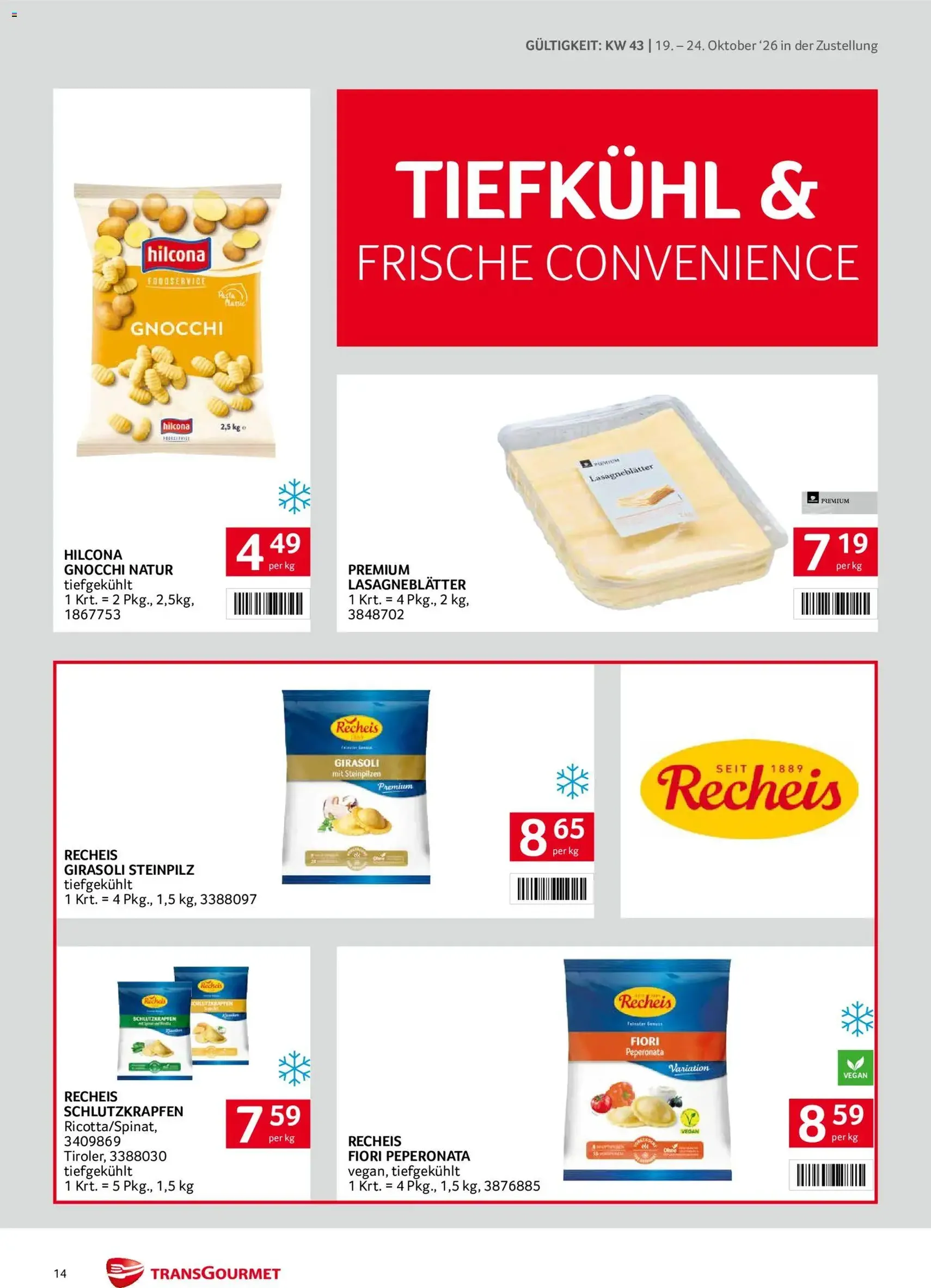 Transgourmet Flugblatt - Gültiger Prospekt ab 19.10.2026, Seite 14 von insgesamt 40