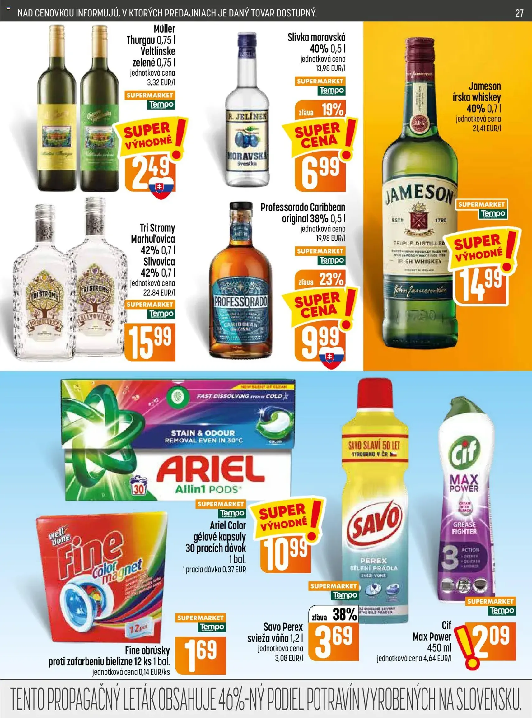 COOP Jednota leták - platný leták od 09.07.2026 strana 27 z 32