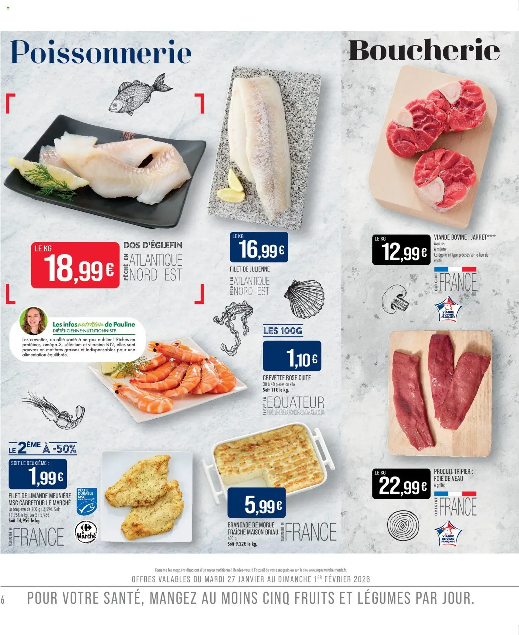 Match Supermarché catalogue - brochure valable à partir du 27/01/2026, page 6 sur 20