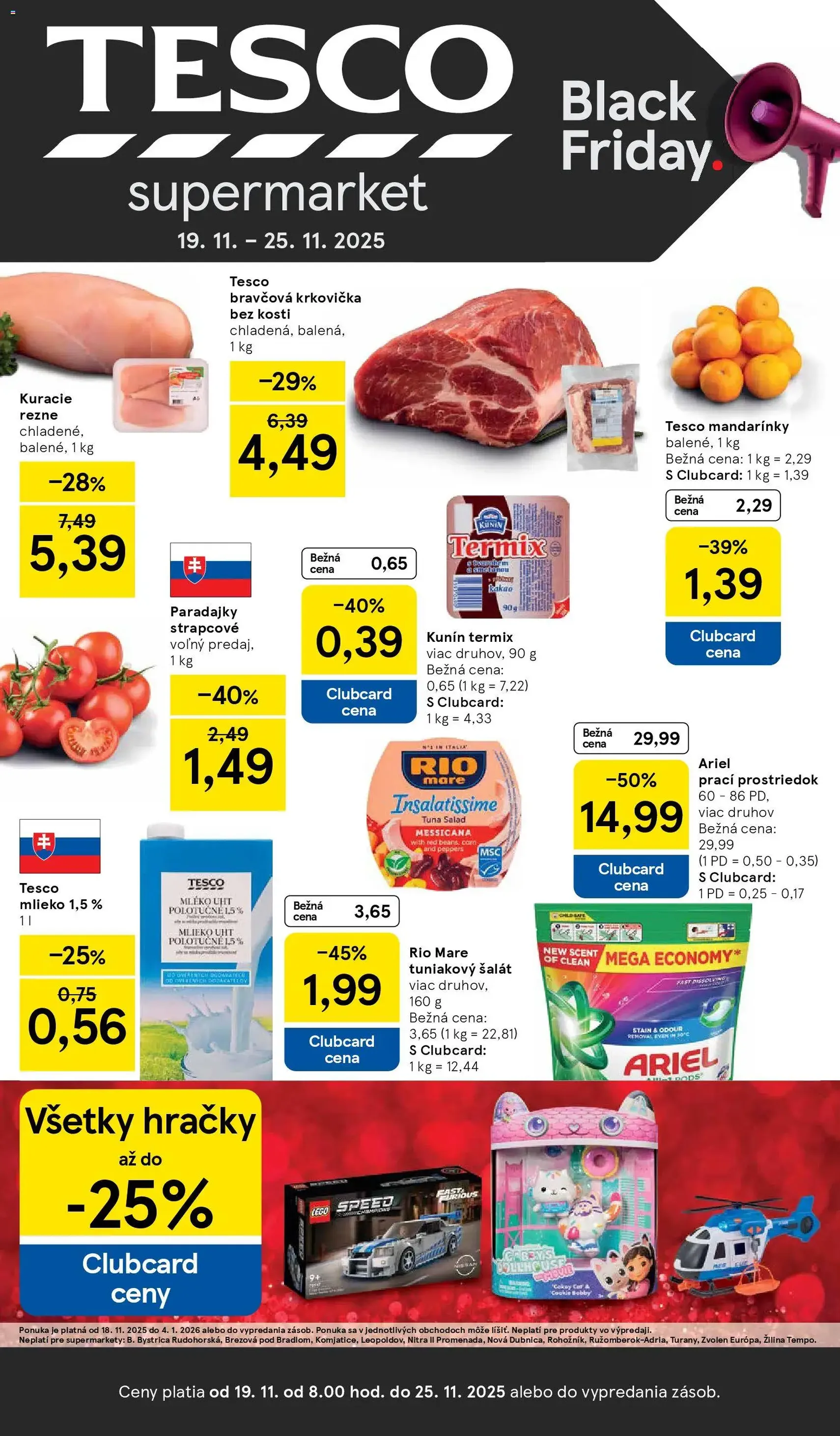Tesco - Black Friday - platný leták od 19.11.2025 strana 1 z 29