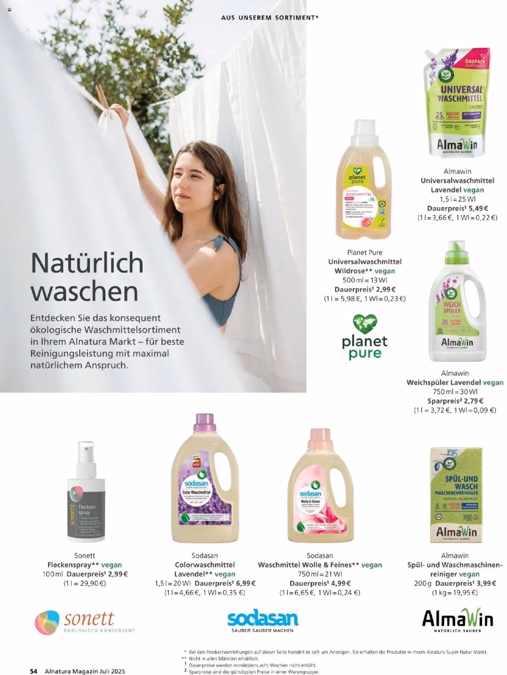 Alnatura Prospekt - Gültiger Prospekt ab 01.07.2025, Seite 54 von insgesamt 60