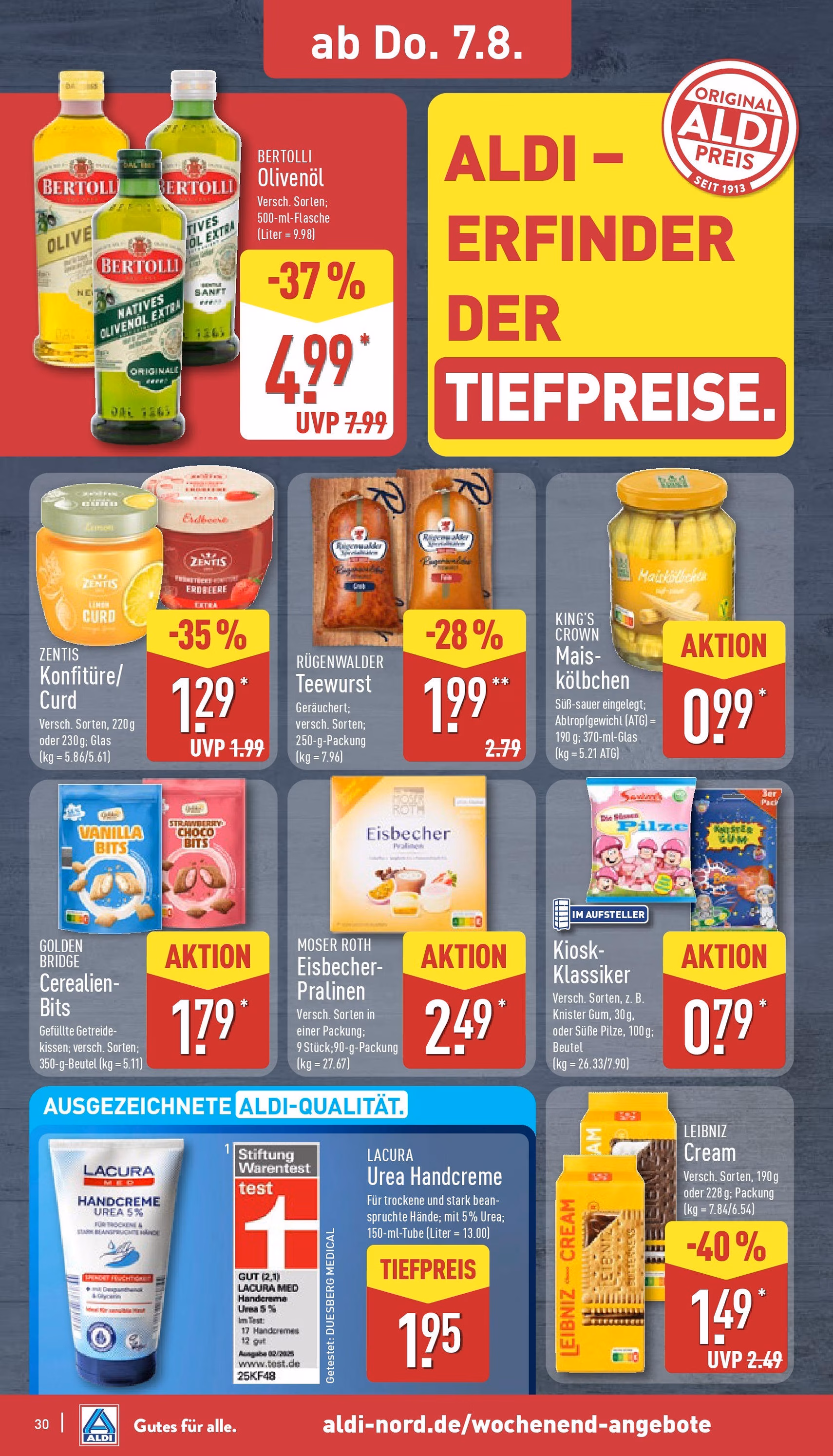 Aldi Prospekt - Gültiger Prospekt ab 04.08.2025, Seite 30 von insgesamt 45