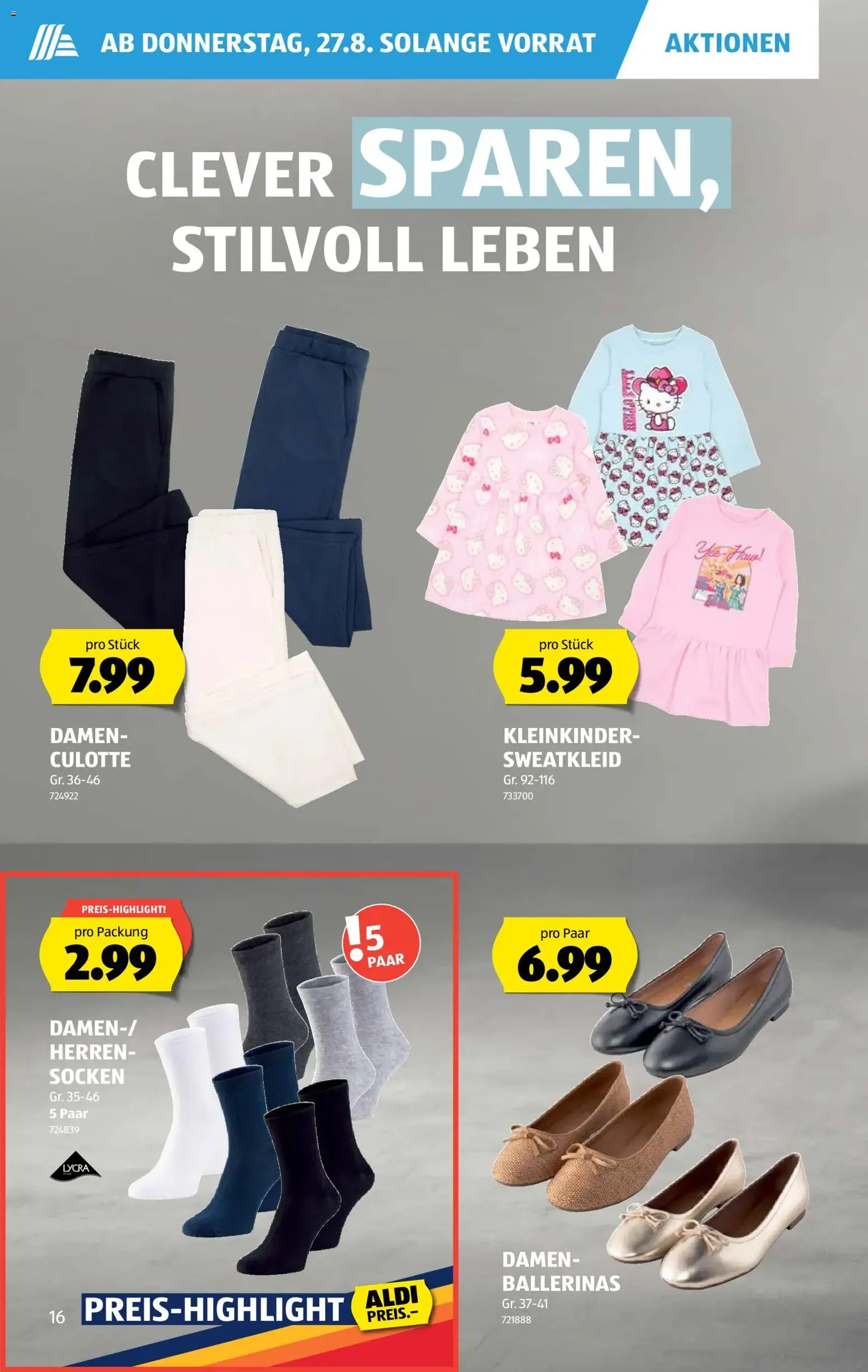 Aldi aktionen - Gültiger Prospekt ab 27.08.2026, Seite 16 von insgesamt 35