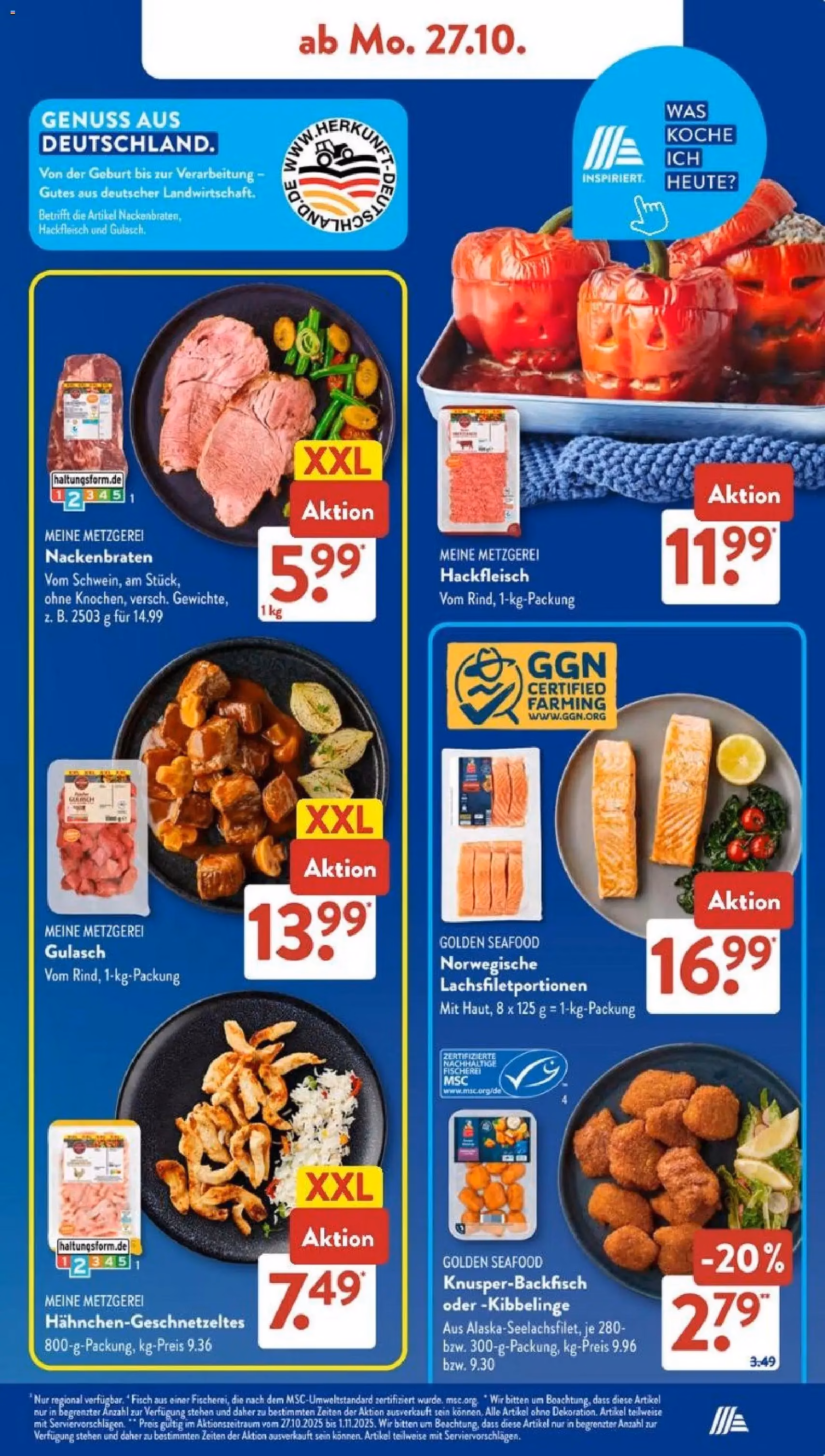 Aldi Süd Prospekt - Gültiger Prospekt ab 27.10.2025, Seite 7 von insgesamt 47 Aldi Süd Prospekt - Gültiger Prospekt ab 27.10.2025, Seite 7 von insgesamt 47