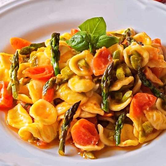 Anteprima ricetta Pasta con Asparagi e Pomodorini