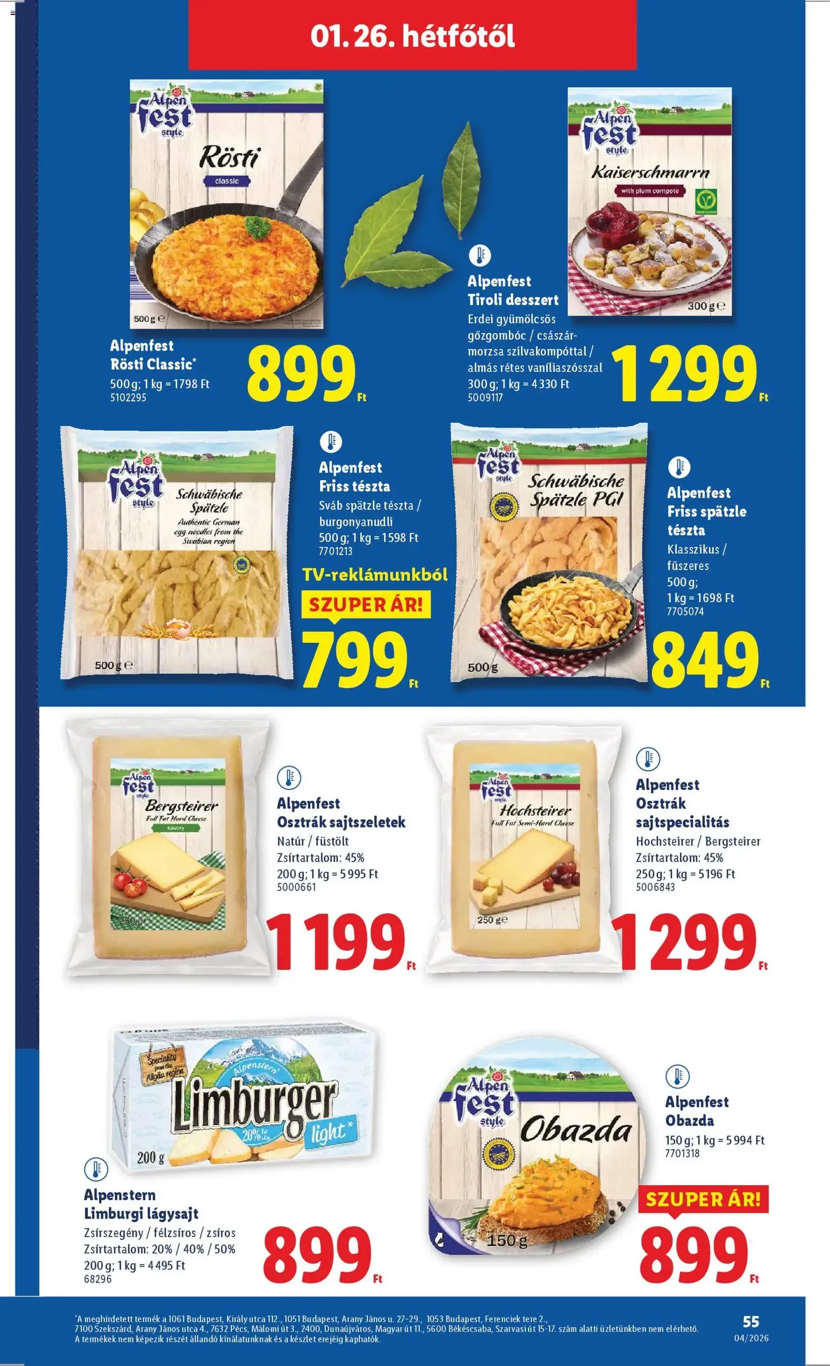 Lidl Akciós újság - 2026.01.22. érvényes szórólap 55 oldal 58 oldalból