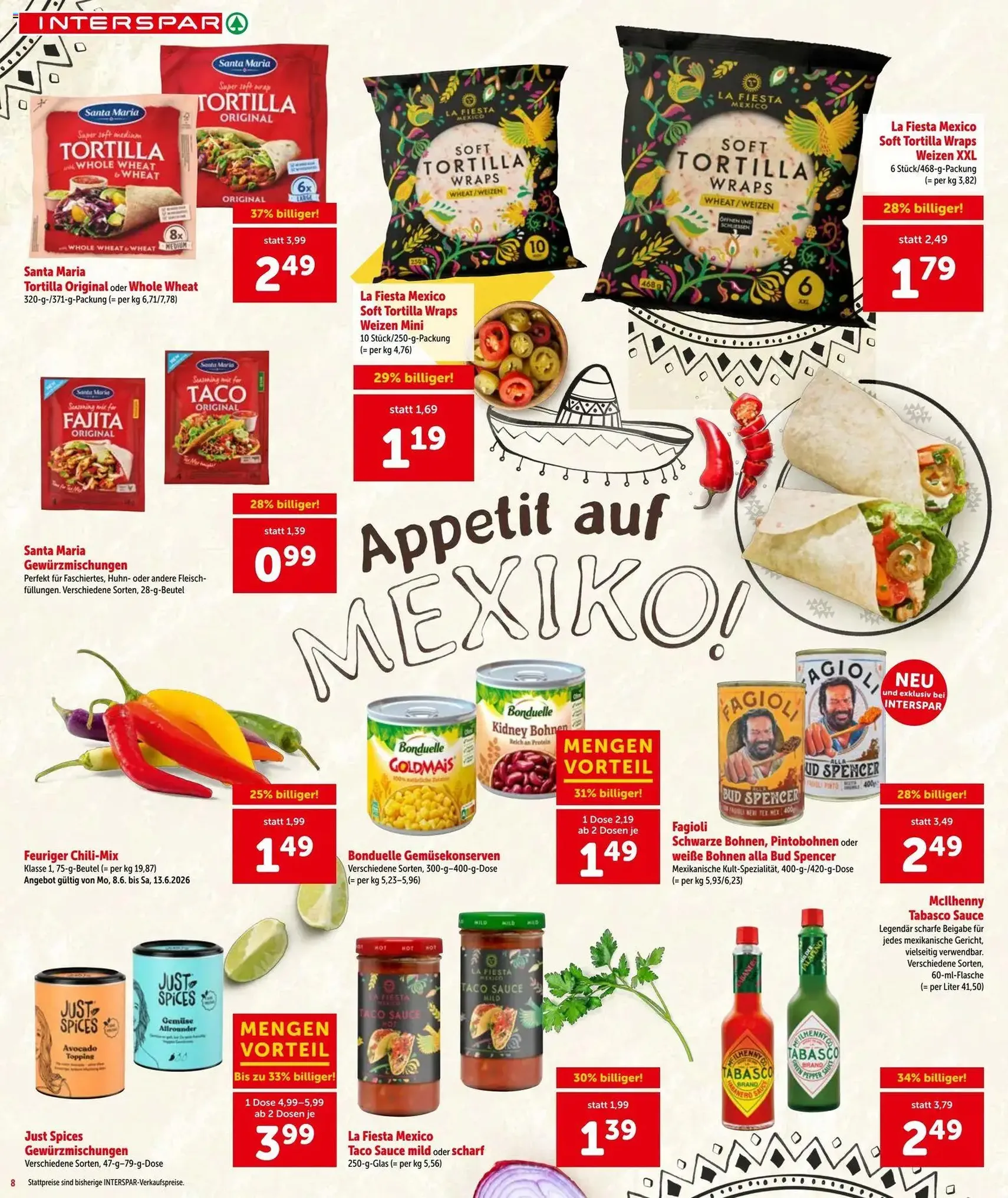 Interspar - Flugblatt - Gültiger Prospekt ab 11.06.2026, Seite 8 von insgesamt 16