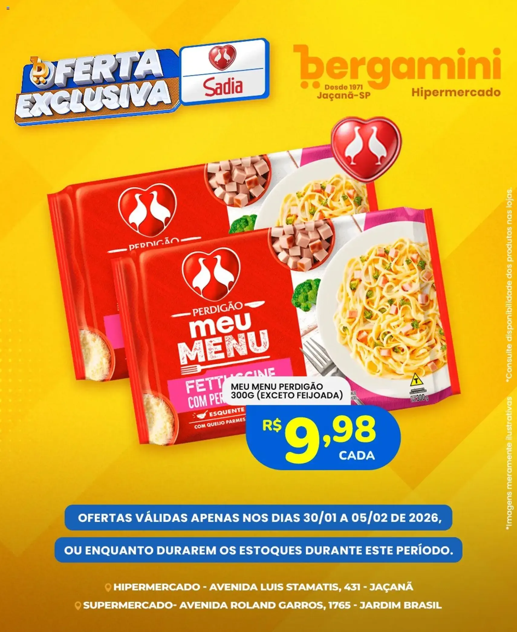 Supermercado Bergamini - Ofertas Sadia e Perdigão - folheto válido a partir de 30/01/2026 página 3 de 7